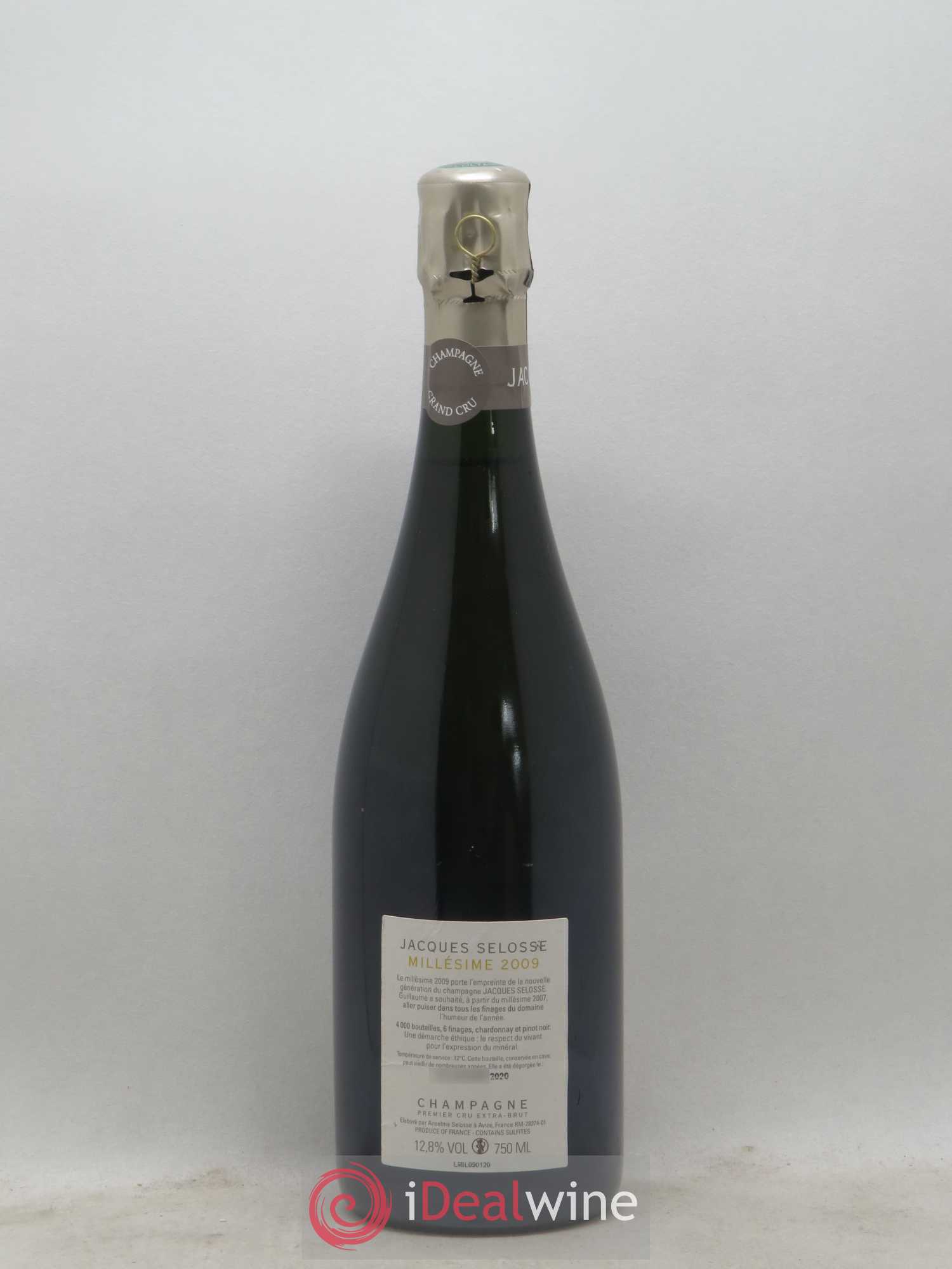 1er Cru Millésimé Extra-Brut Jacques Selosse 2009 - Lot de 1 bouteille - 1