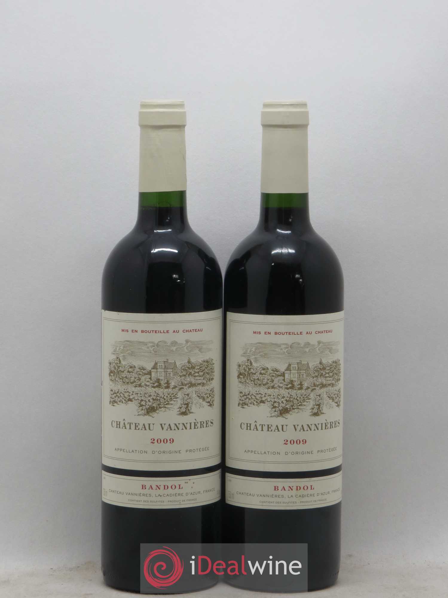 Bandol Château Vannières Éric et Charles-Éric Boisseaux 2009 - Lot de 2 bouteilles - 0