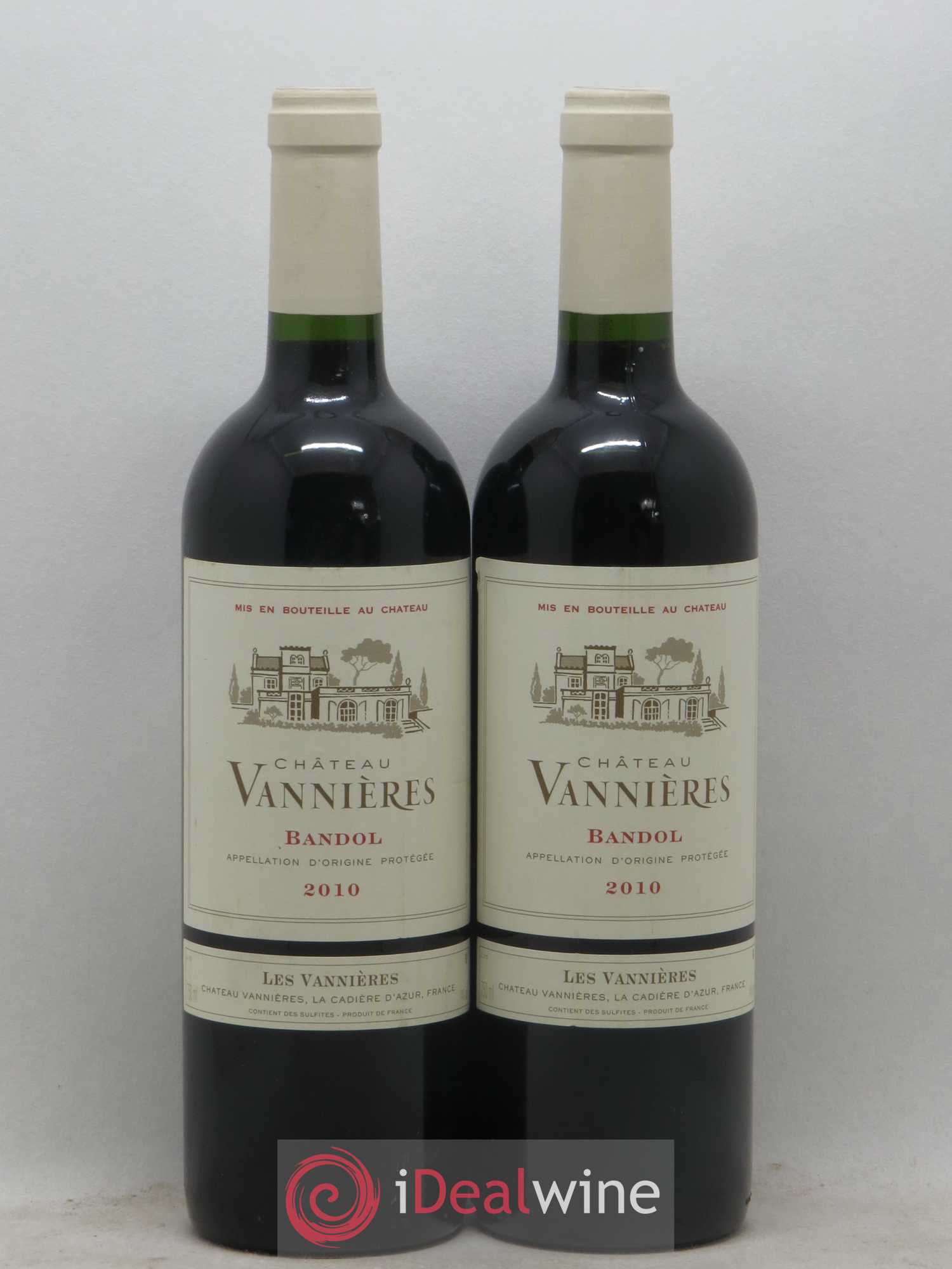 Bandol Château Vannières Éric et Charles-Éric Boisseaux 2010 - Lot de 2 bouteilles - 0