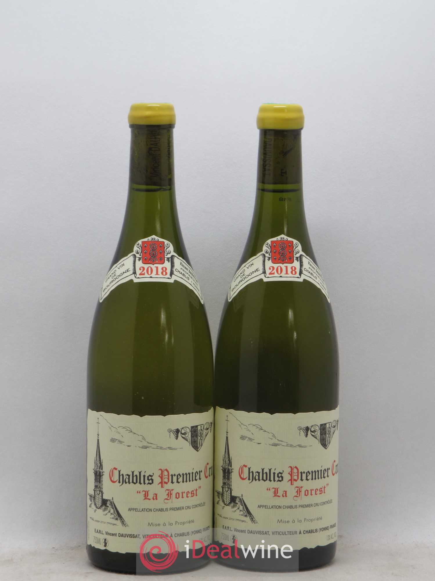Chablis 1er Cru La Forest Vincent Dauvissat (Domaine) 2018 - Lot de 2 bouteilles - 0