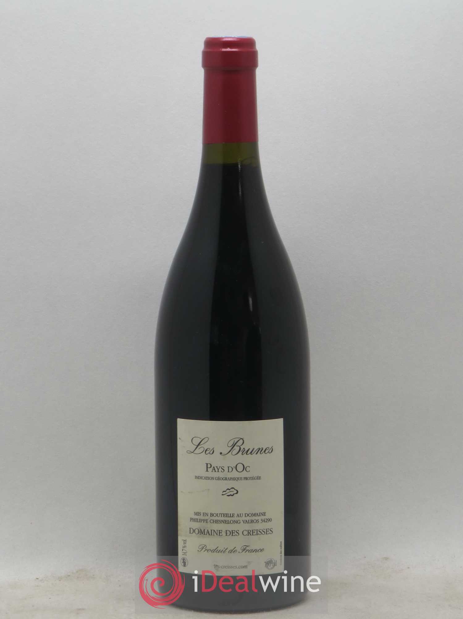 Pays d'Oc Les Brunes Domaine Les Creisses 2010 - Posten von 1 Flasche - 1