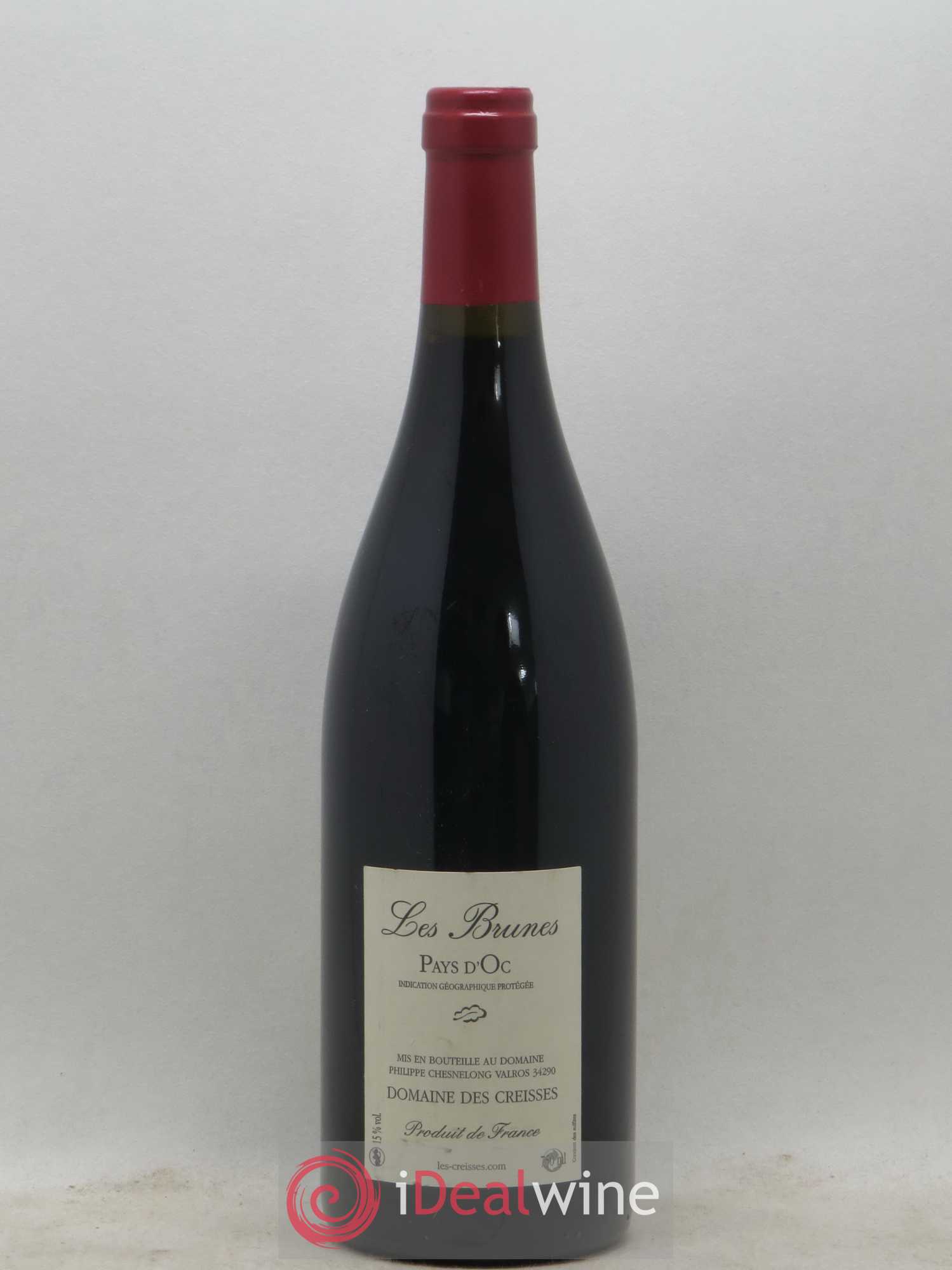 Pays d'Oc Les Brunes Domaine Les Creisses 2012 - Posten von 1 Flasche - 1