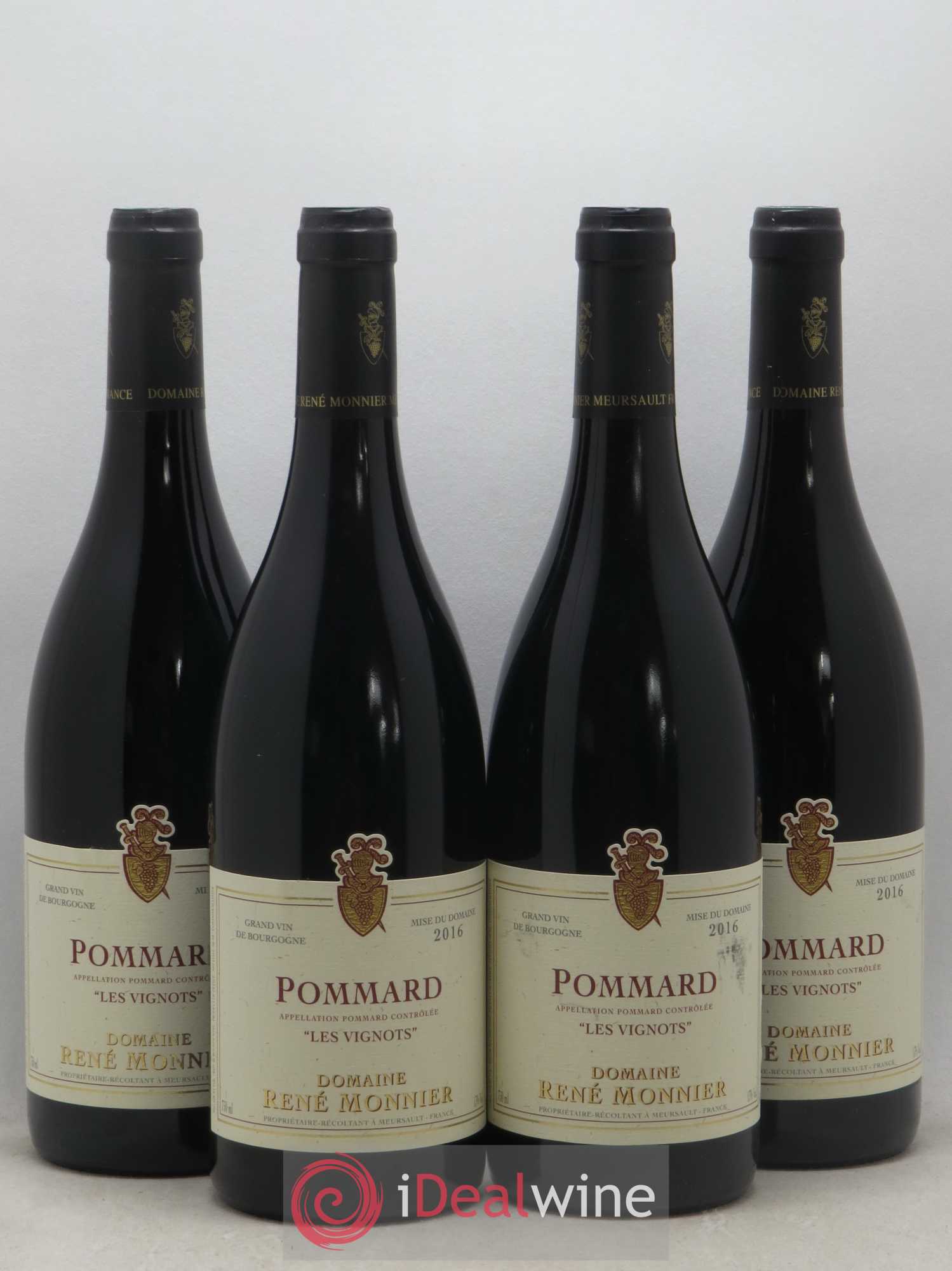 Pommard Les Vignots René Monnier 2016 - Posten von 4 Flaschen - 0
