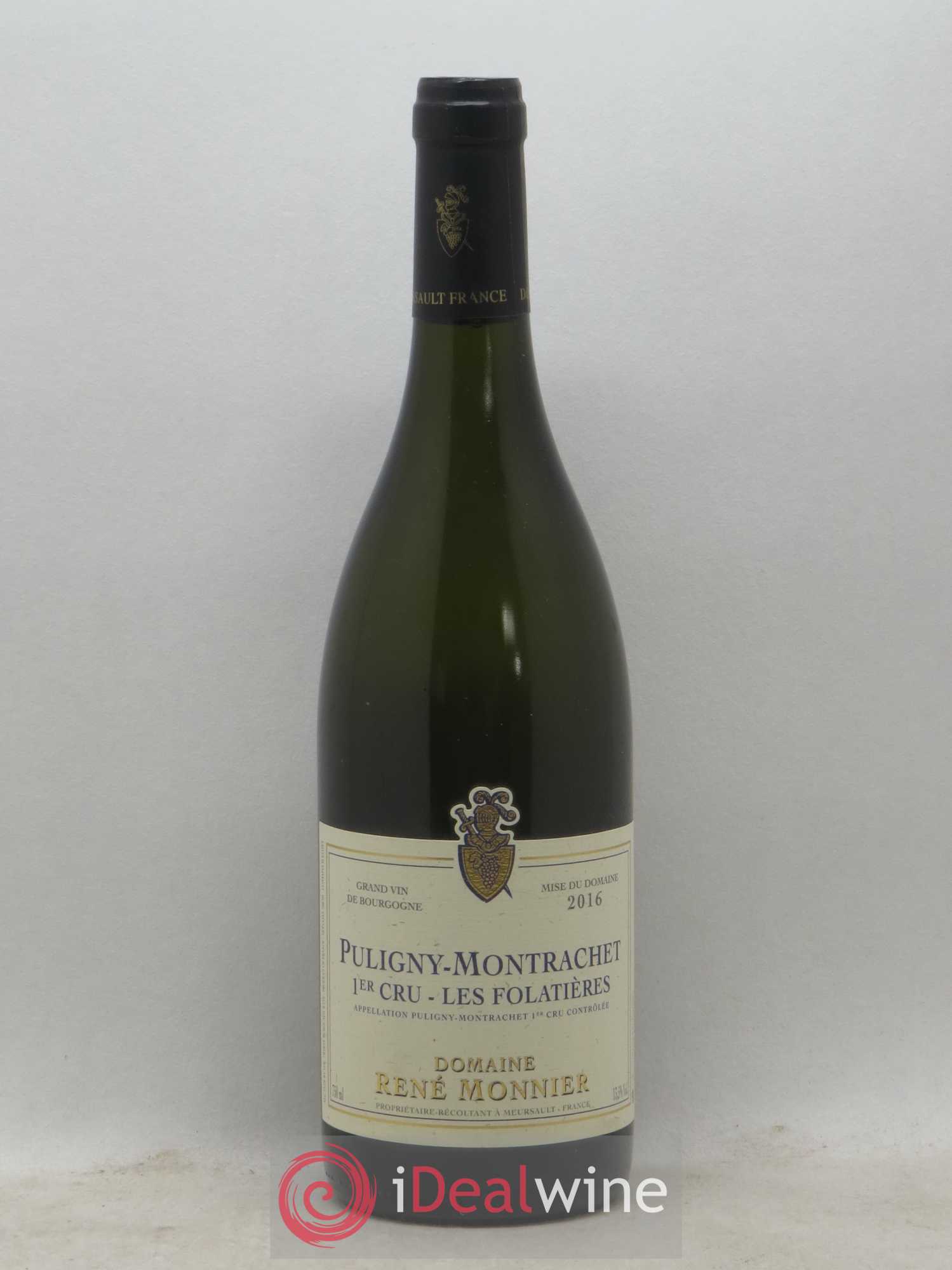 Puligny-Montrachet 1er Cru Les Folatieres Rene Monnier 2016 - Posten von 1 Flasche - 0