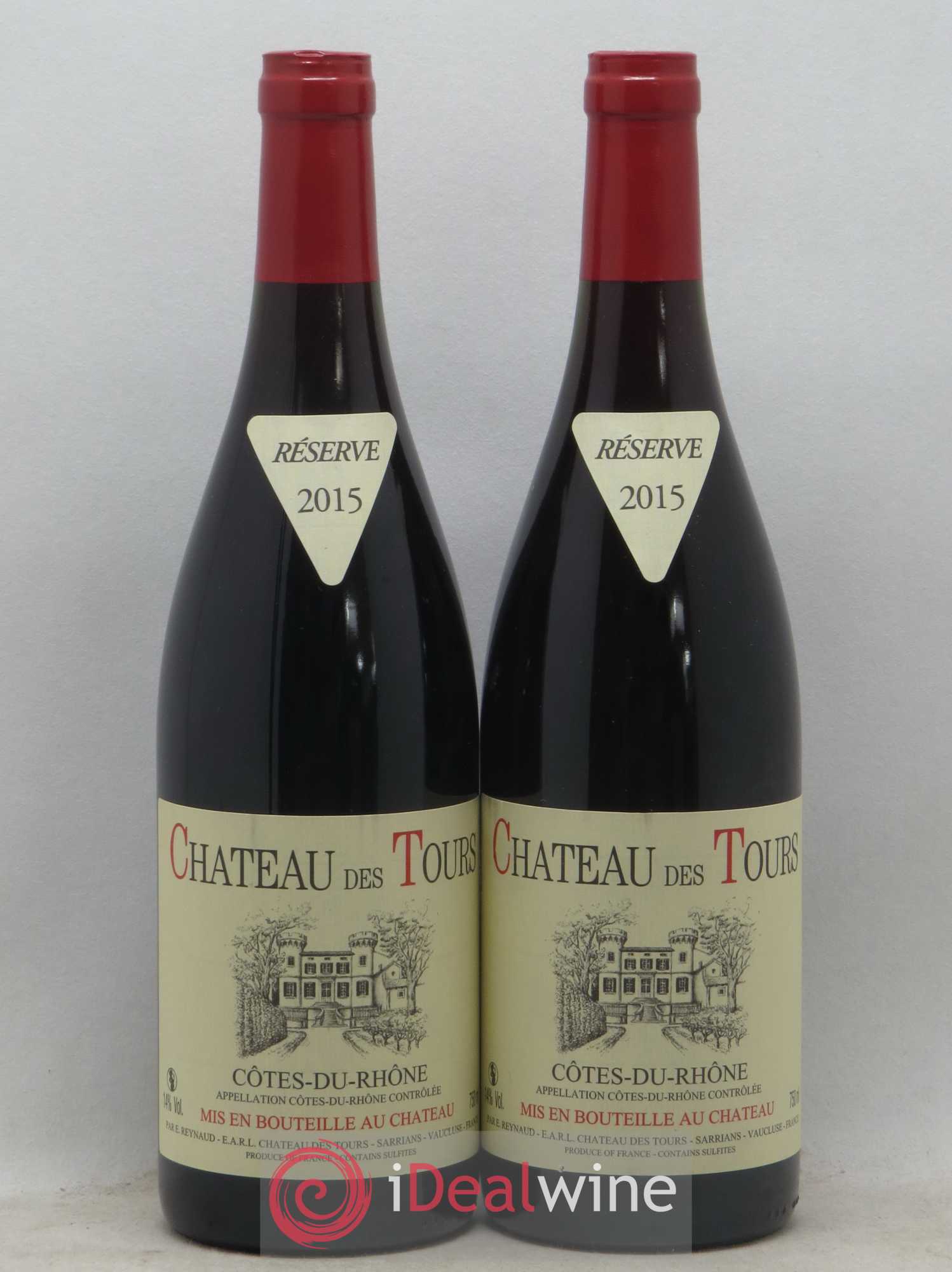 Côtes-du-Rhône Château des Tours Emmanuel Reynaud 2015 - Lot de 2 bouteilles - 0