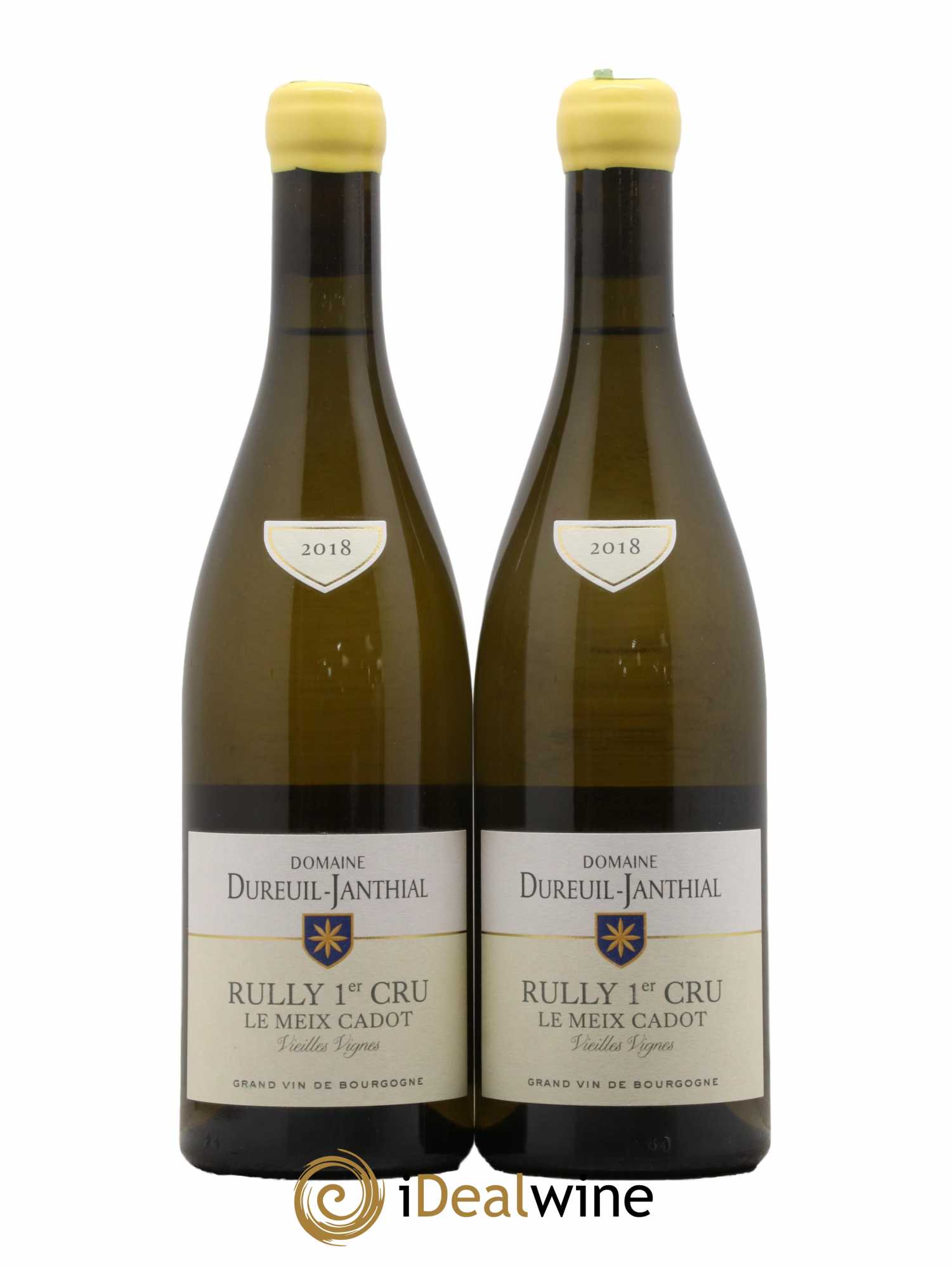 Rully 1er Cru Le Meix Cadot Vieilles Vignes Vincent Dureuil-Janthial 2018 - Lot de 2 bouteilles - 0