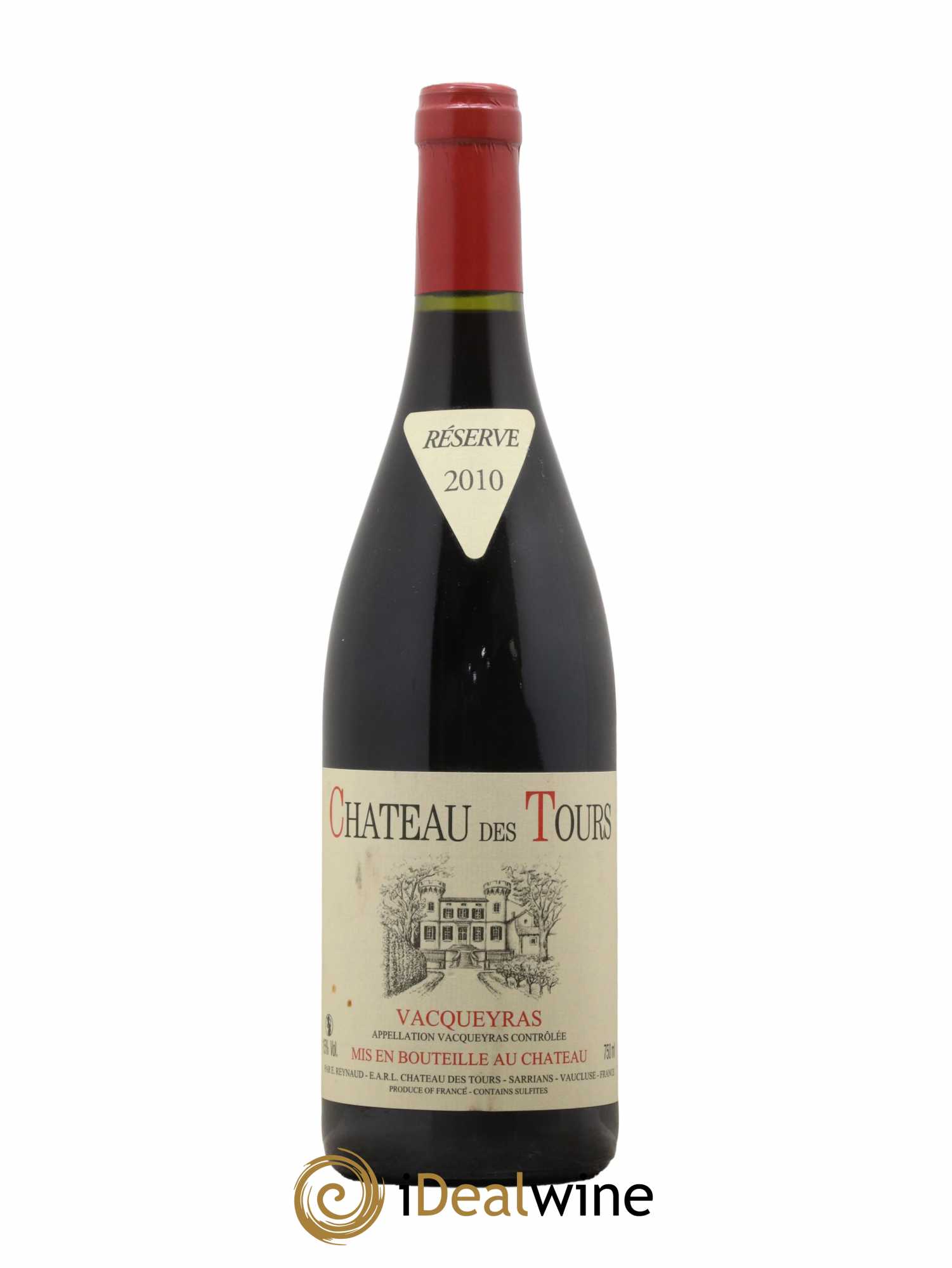Vacqueyras Château des Tours Emmanuel Reynaud 2010 - Lot de 1 bouteille - 0