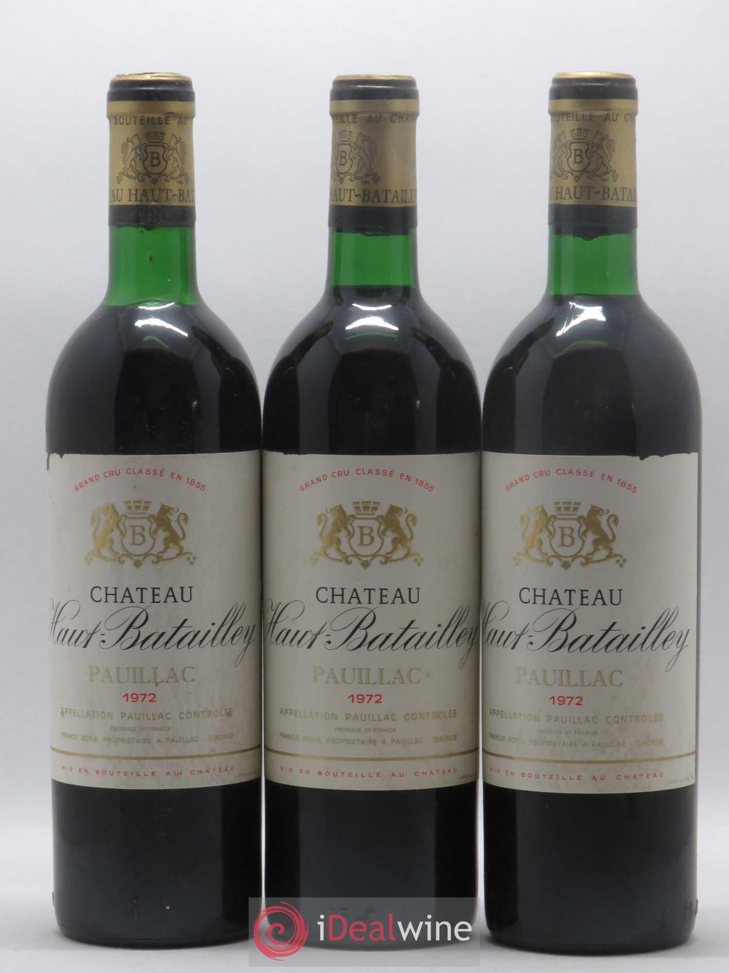 Château Haut Batailley 5ème Grand Cru Classé 1972 - Lot de 11 bouteilles - 3