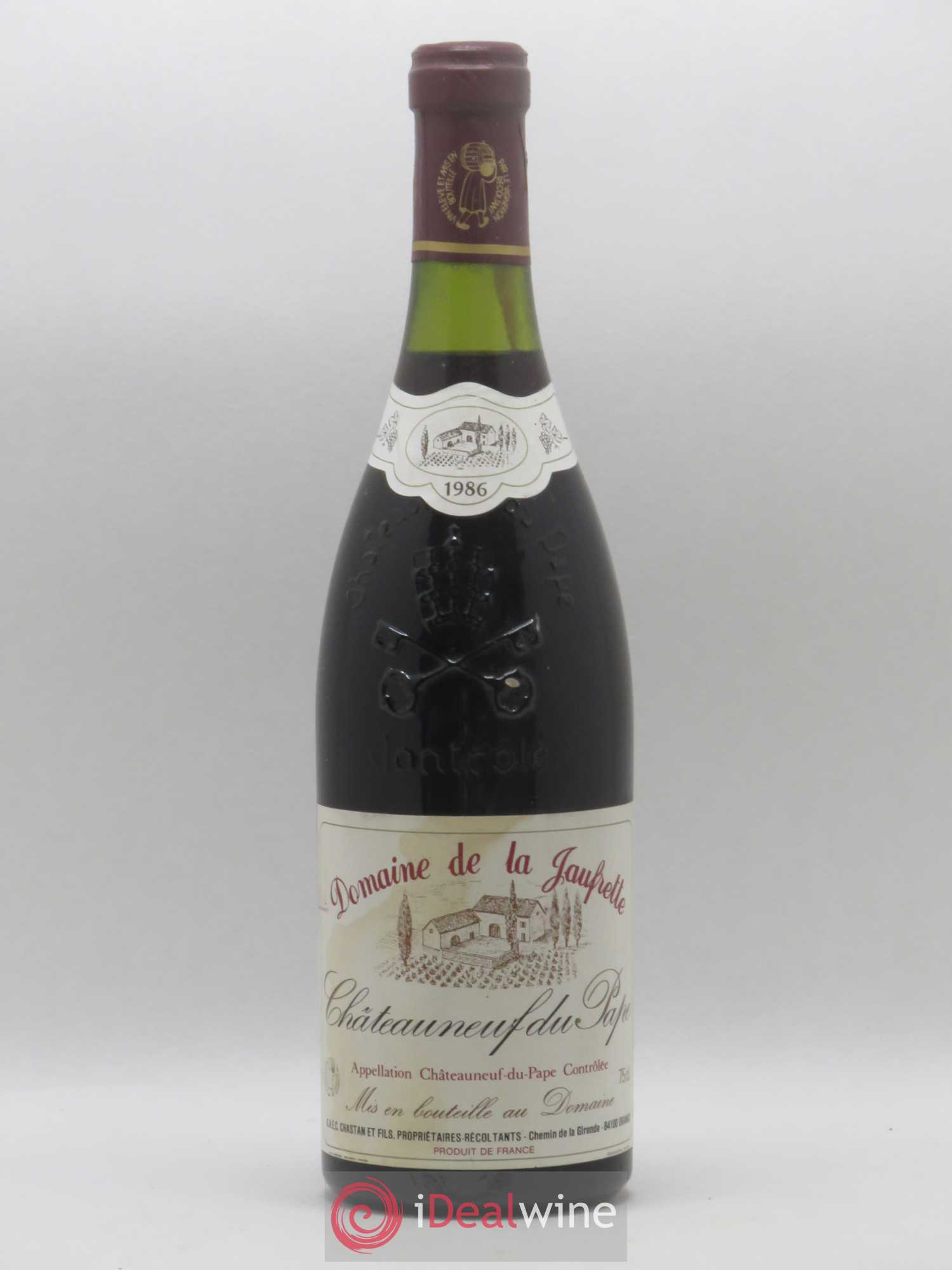 Châteauneuf-du-Pape Jaufrette (sans prix de réserve) 1986 - Posten von 1 Flasche - 0