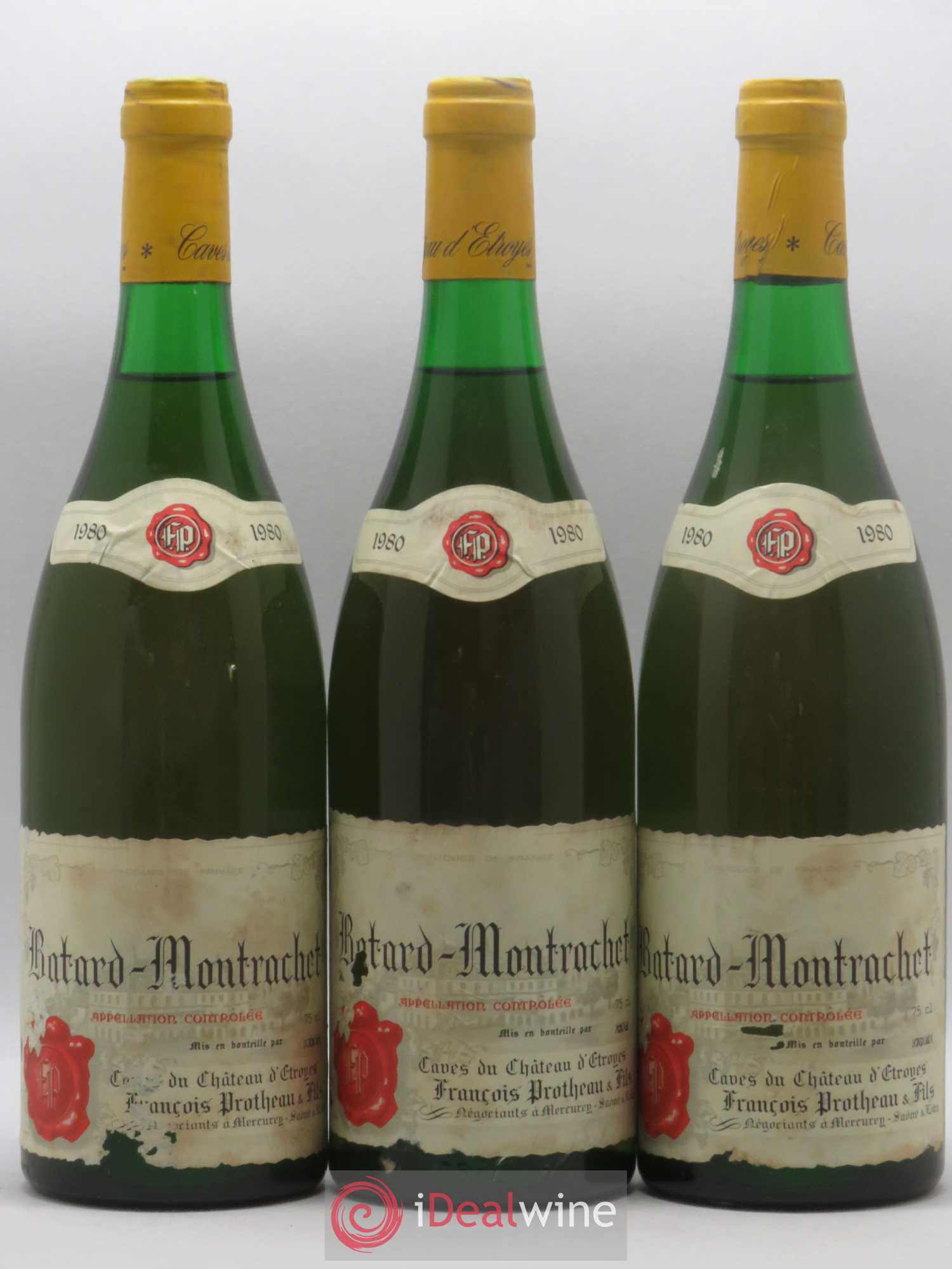 Bâtard-Montrachet Grand Cru François Protheau (sans prix de réserve) 1980 - Posten von 3 Flaschen - 0
