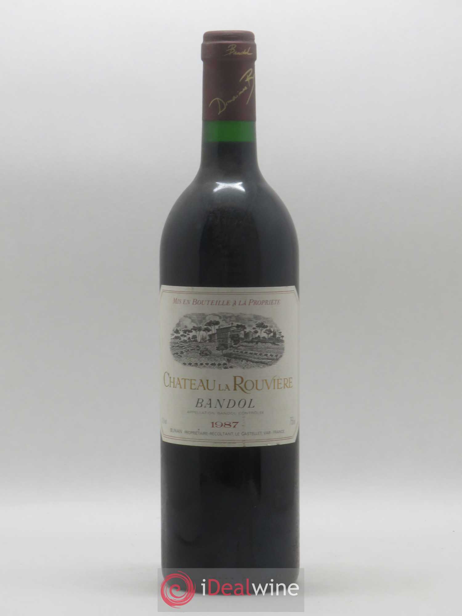 Bandol Rouviere 1987 - Lot de 1 bouteille - 0