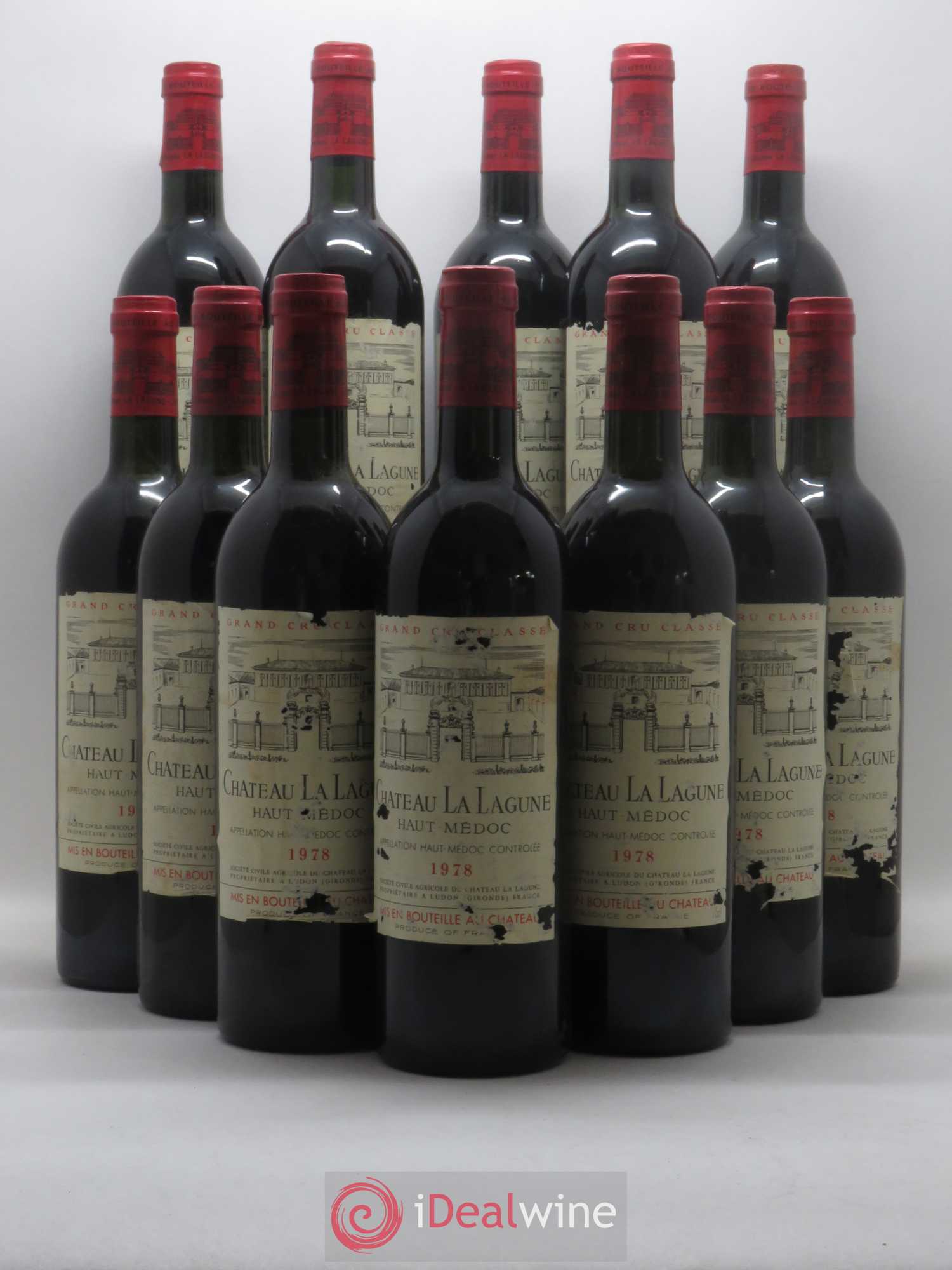 Château la Lagune 3ème Grand Cru Classé 1978 - Lot de 12 bouteilles - 0