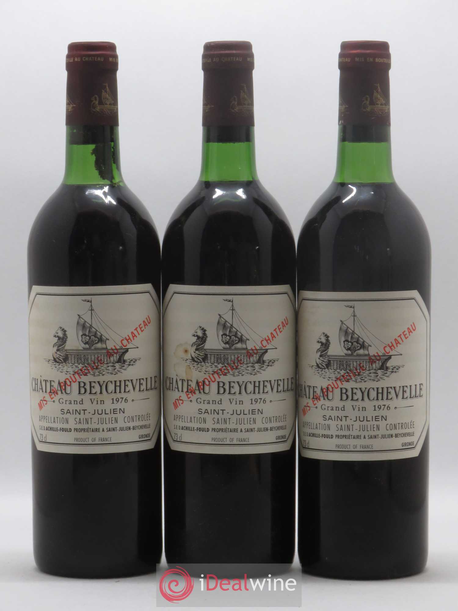 Château Beychevelle 4ème Grand Cru Classé 1976 - Lot de 12 bouteilles - 2