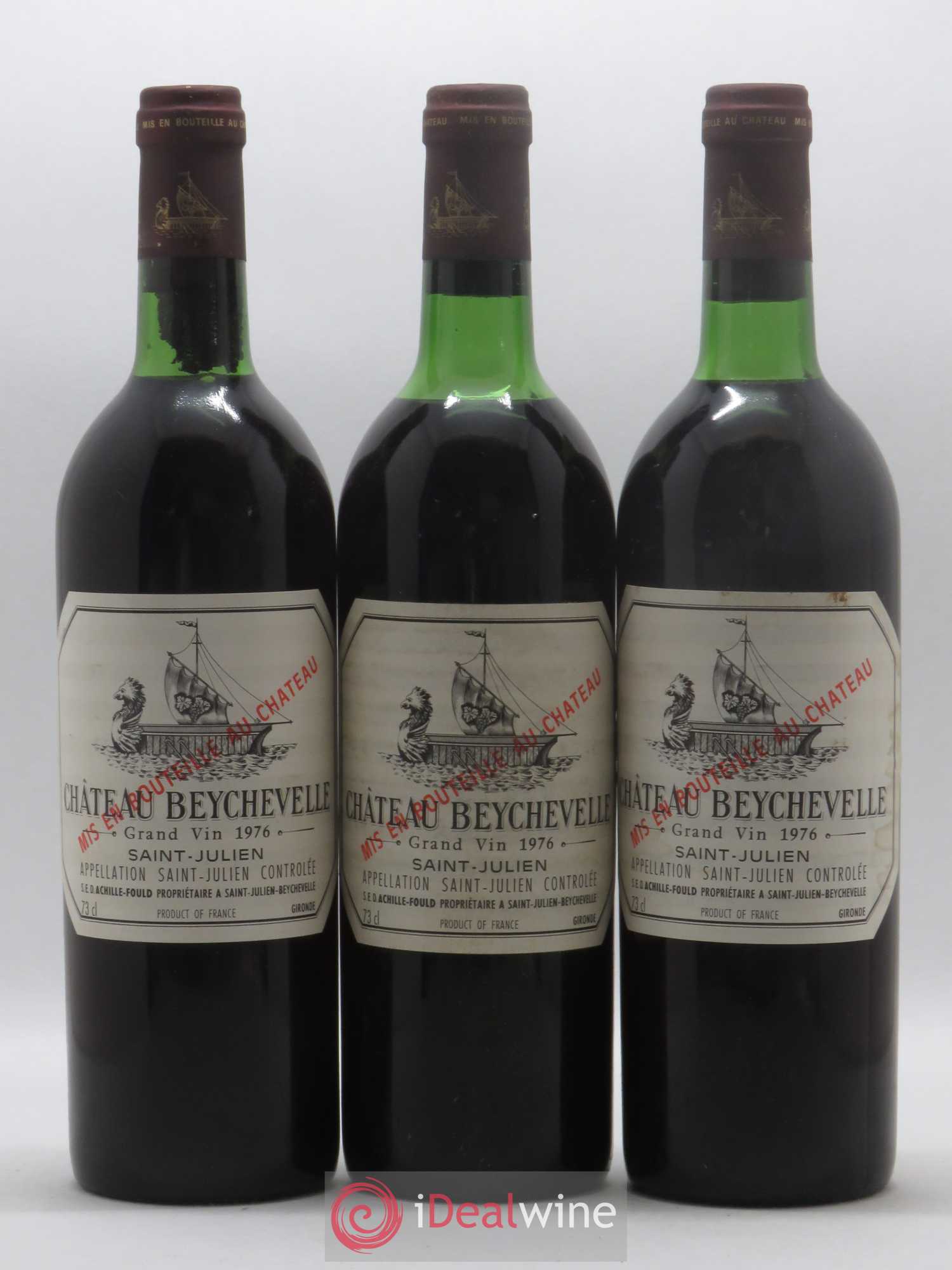 Château Beychevelle 4ème Grand Cru Classé 1976 - Lot de 12 bouteilles - 3