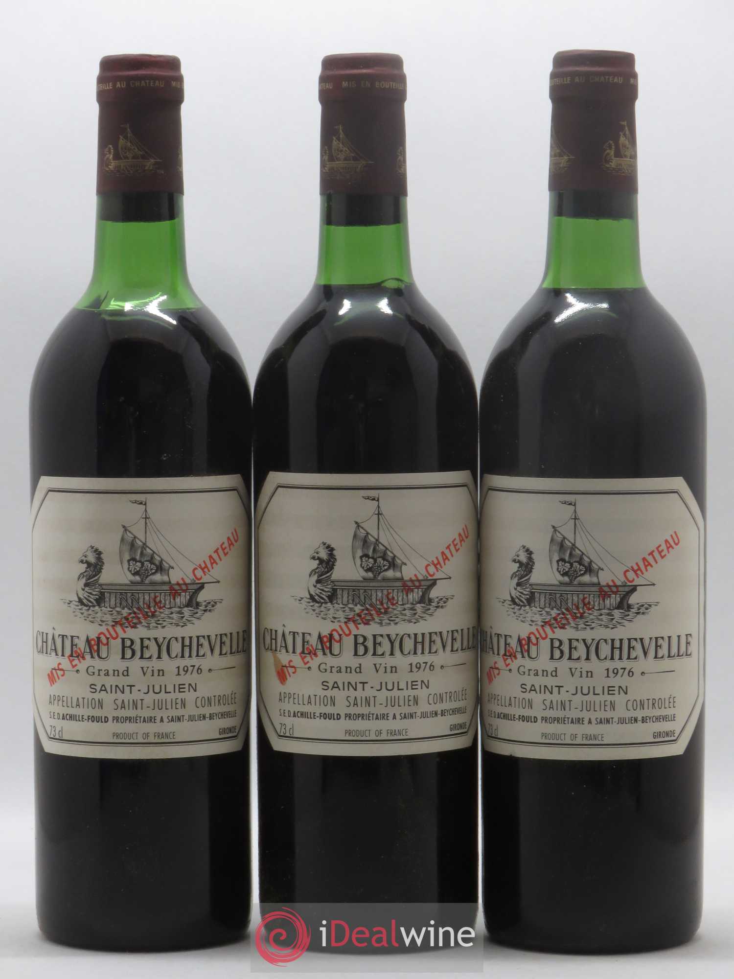 Château Beychevelle 4ème Grand Cru Classé 1976 - Lot de 12 bouteilles - 2