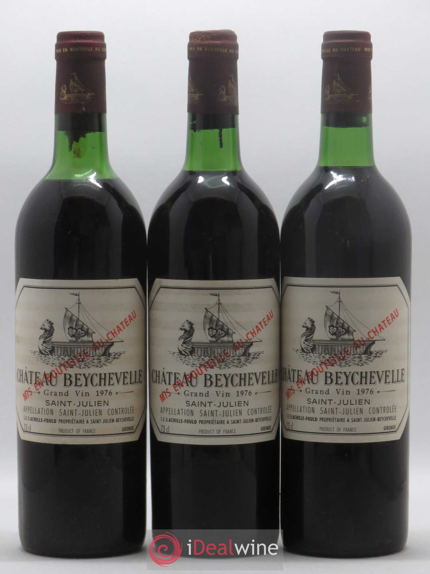 Château Beychevelle 4ème Grand Cru Classé 1976 - Lot de 12 bouteilles - 3