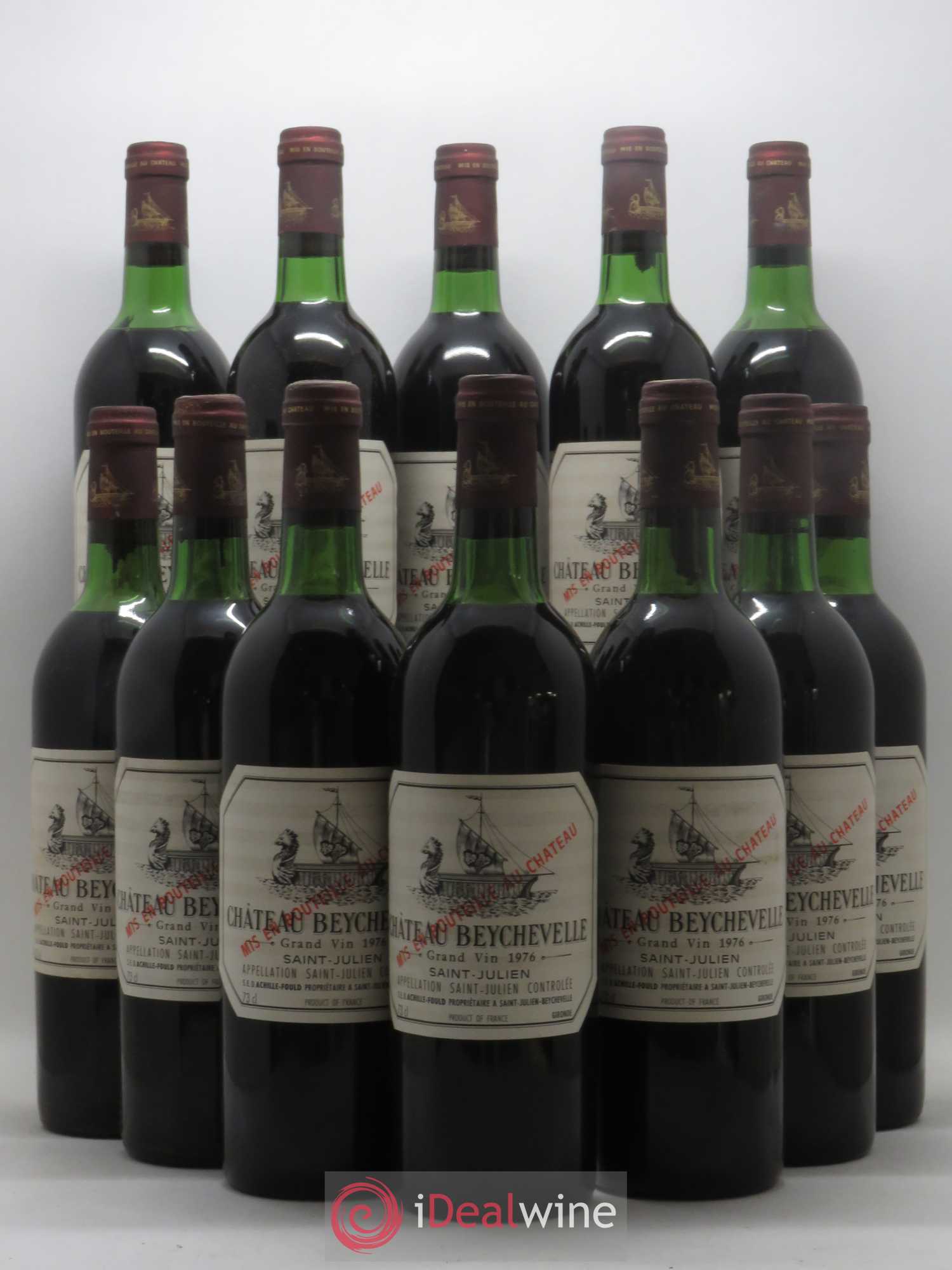 Château Beychevelle 4ème Grand Cru Classé 1976 - Lot de 12 bouteilles - 0