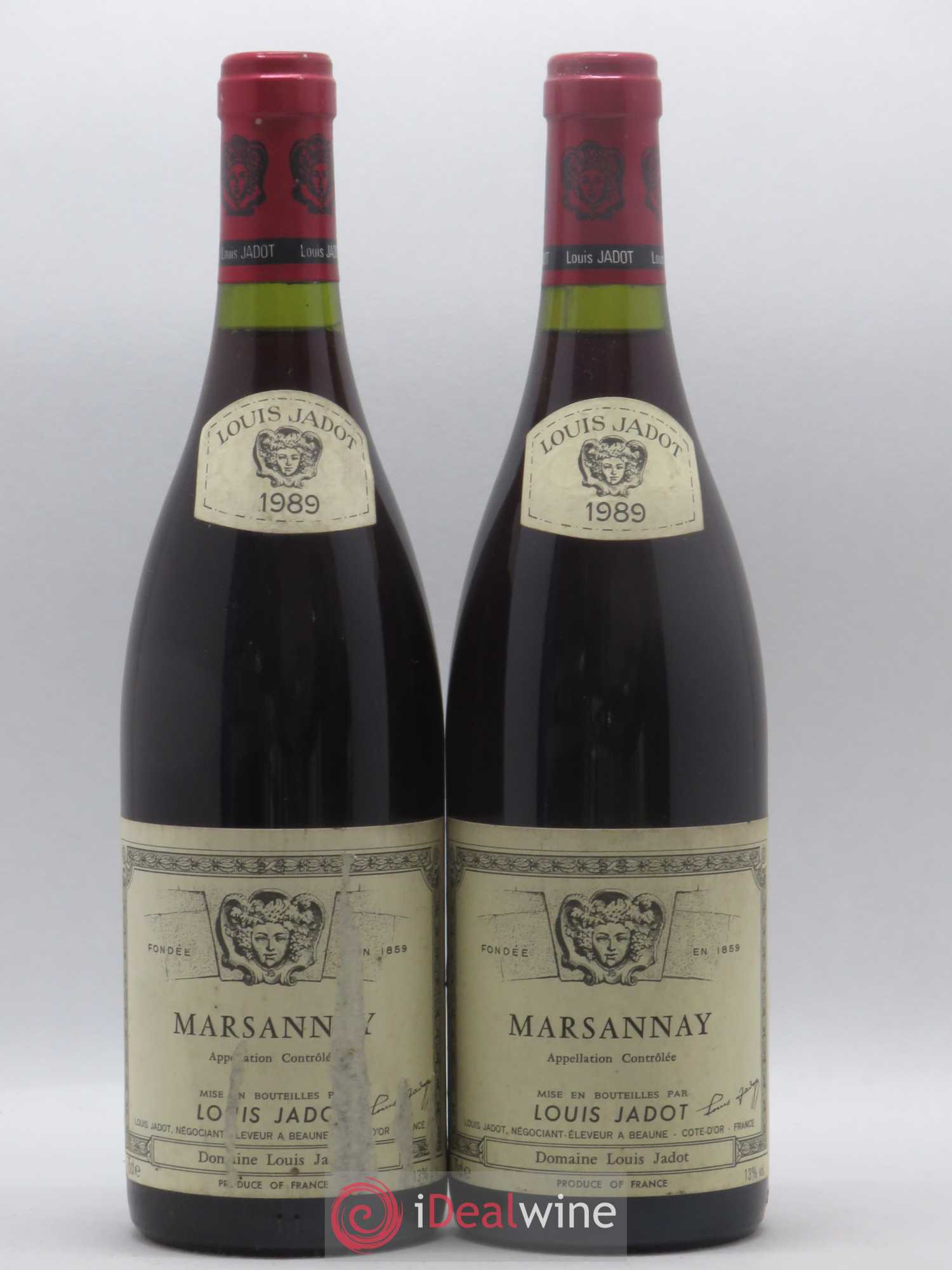 Marsannay Jadot 1989 - Lot de 2 bouteilles - 0