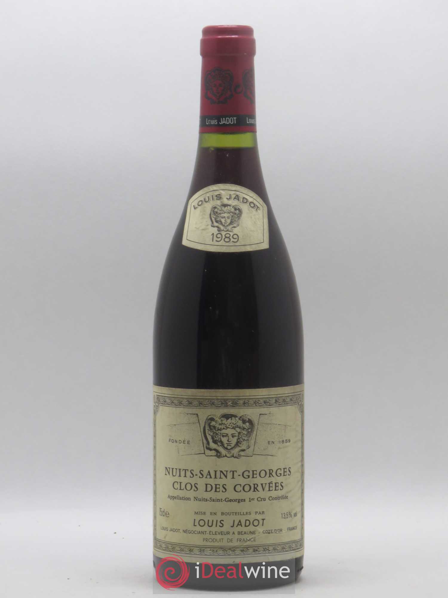 Nuits-Saint-Georges 1er Cru Clos des Corvées Louis Jadot 1989 - Posten von 1 Flasche - 0