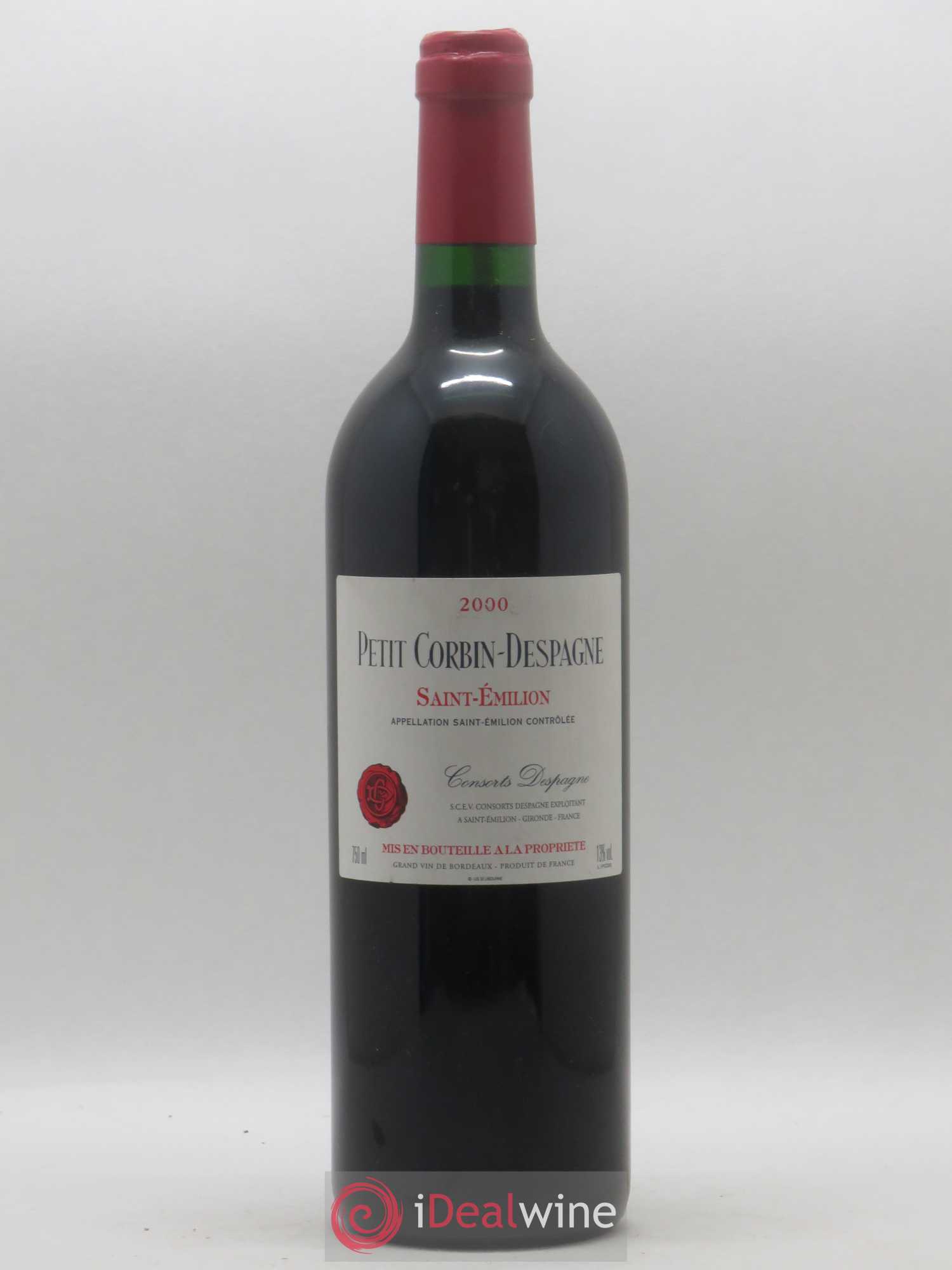 Petit Corbin Despagne Second Vin 2000 - Lot de 1 bouteille - 0