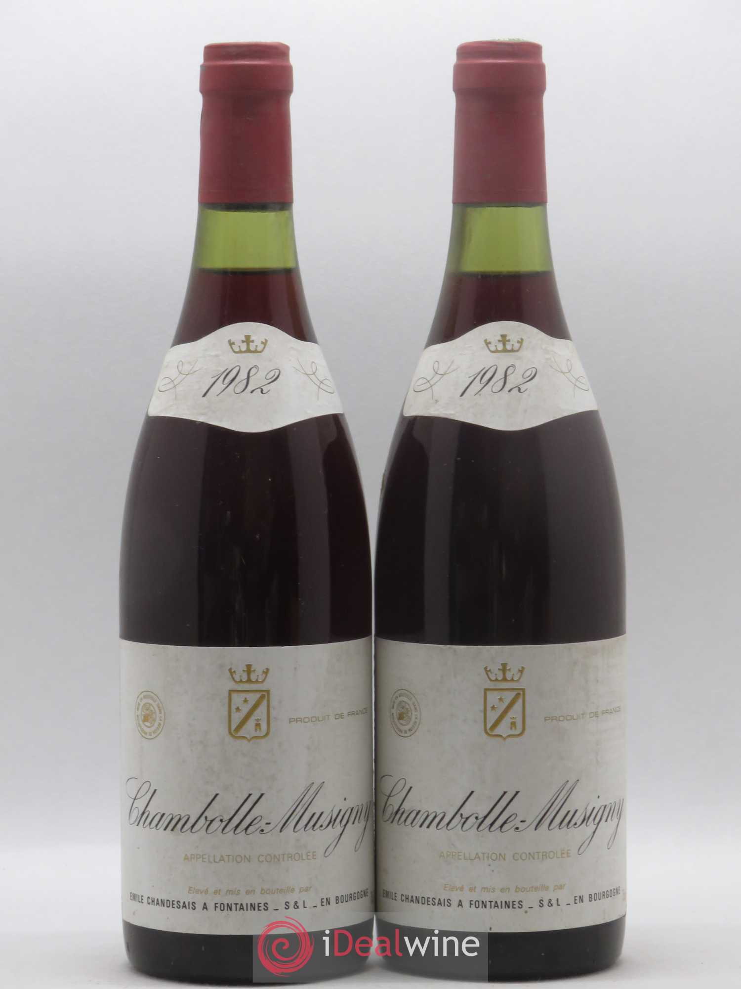 Chambolle-Musigny Emile Chandesais 1982 - Lot de 2 bouteilles - 0