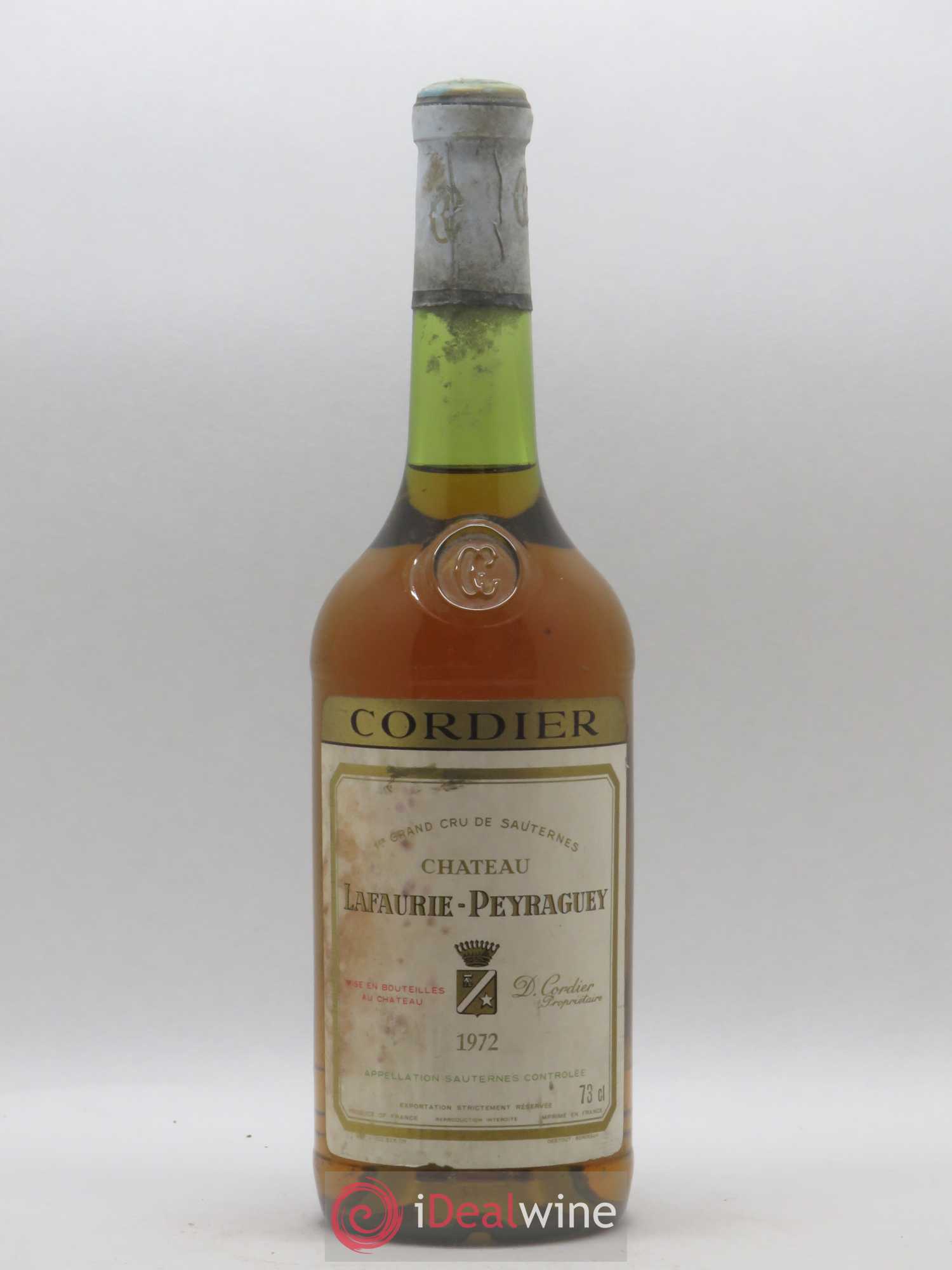Château Lafaurie-Peyraguey 1er Grand Cru Classé 1972 - Lot de 1 bouteille - 0