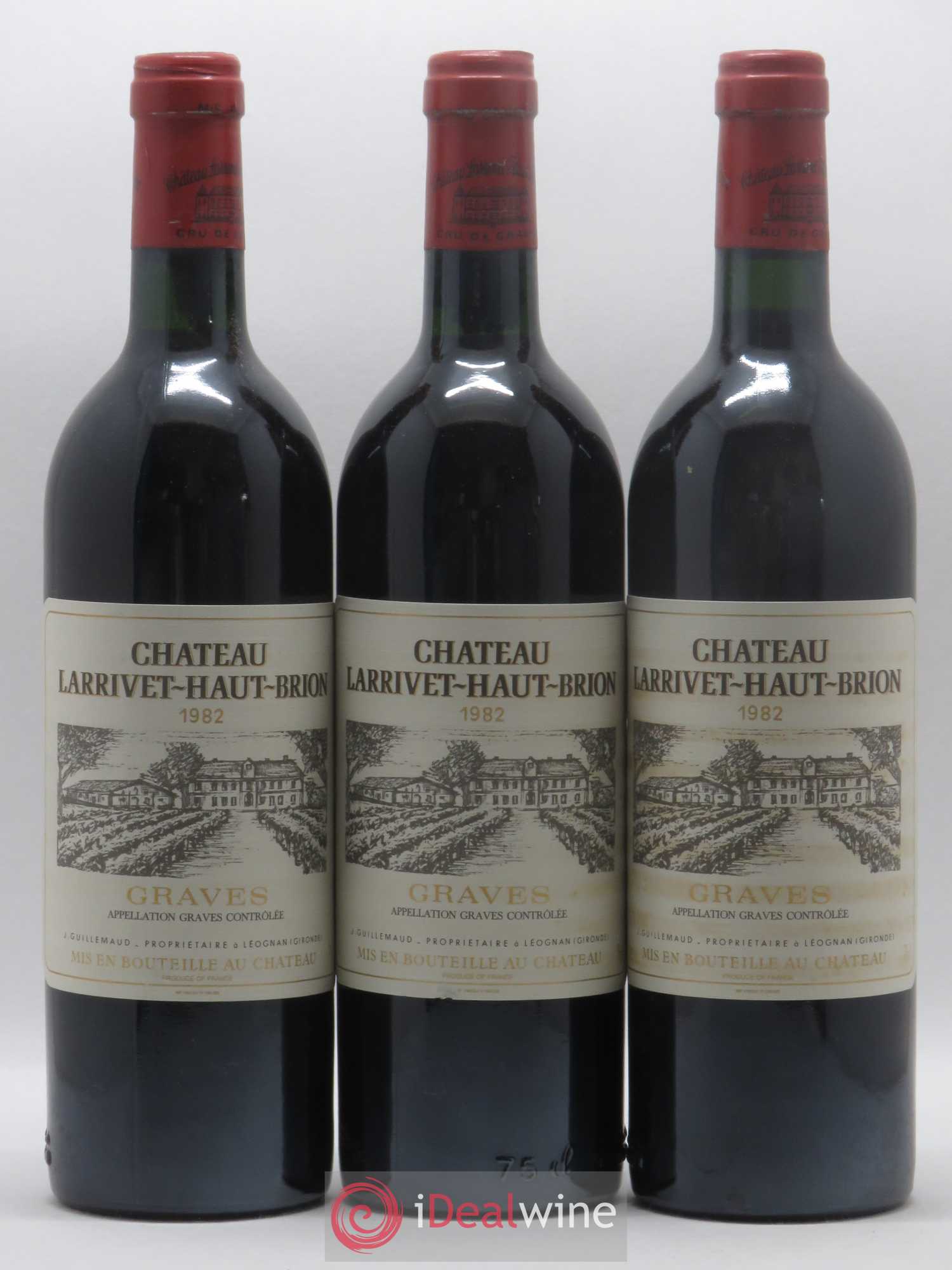 Château Larrivet Haut-Brion 1982 - Lot de 6 bouteilles - 1
