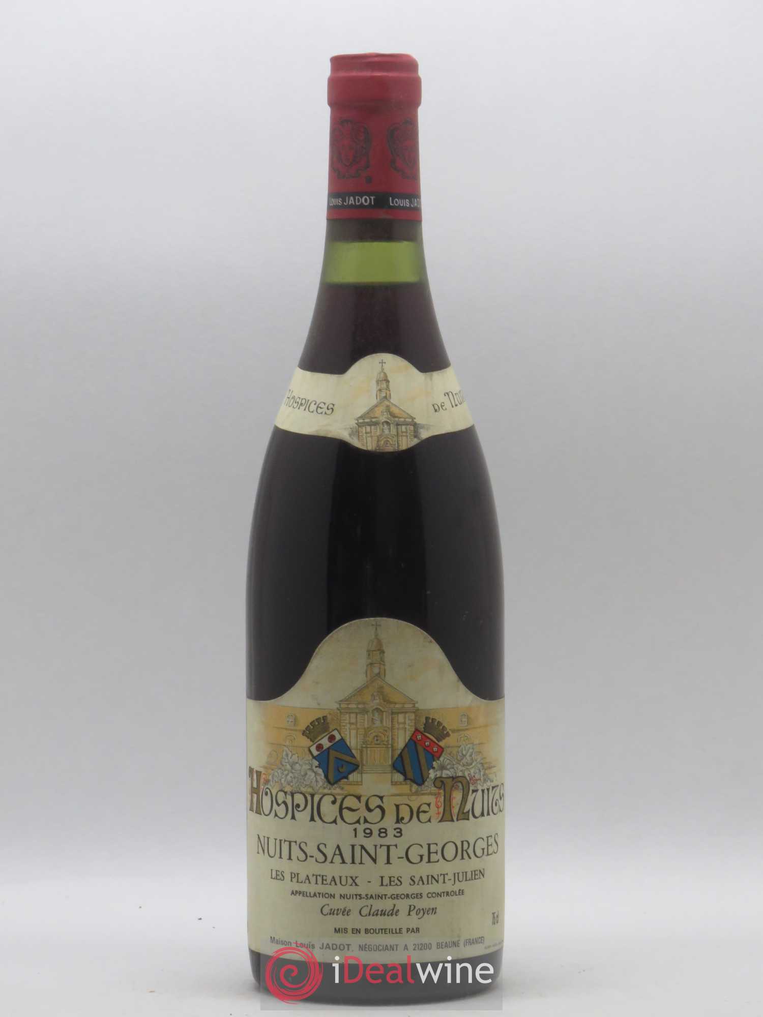 Nuits-Saint-Georges Les Plateaux Les Saint Julien Cuvée claude Poyen Hospices de Nuits Louis Jadot 1983 - Posten von 1 Flasche - 0