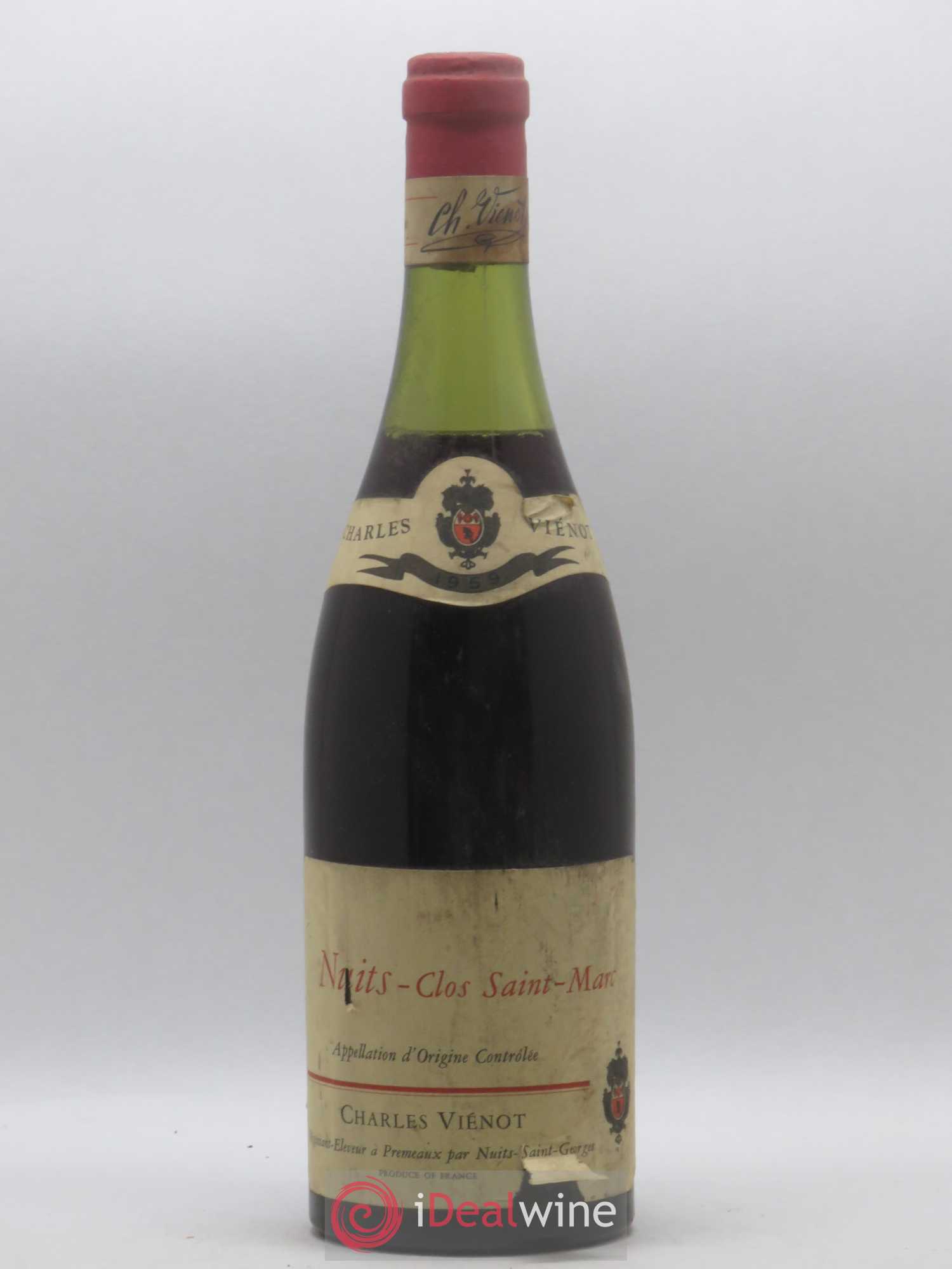 Nuits-Saint-Georges Clos Saint Marc Charles Viénot 1959 - Posten von 1 Flasche - 0