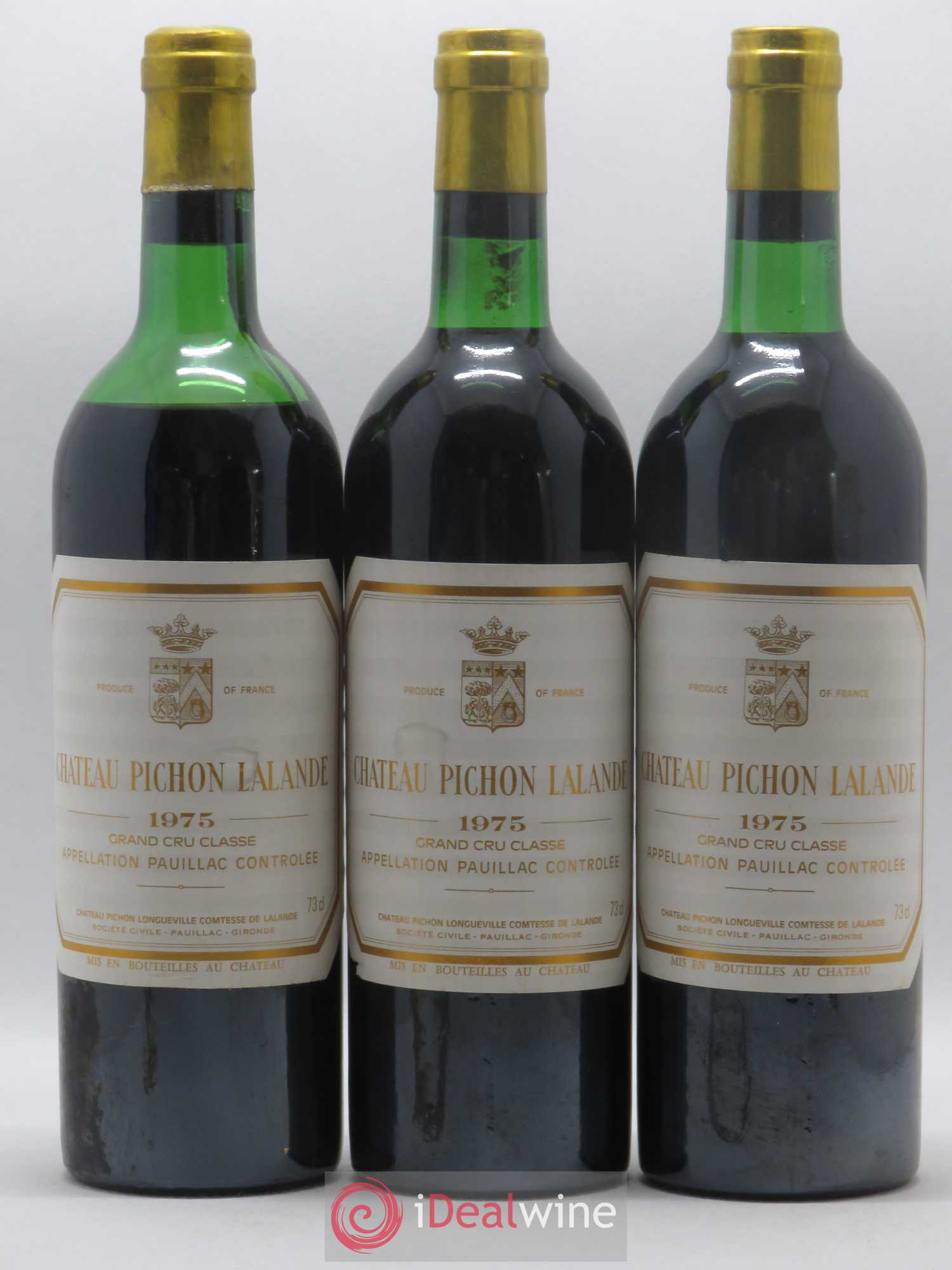 Château Pichon Longueville Comtesse de Lalande 2ème Grand Cru Classé 1975 - Lot de 12 bouteilles - 3