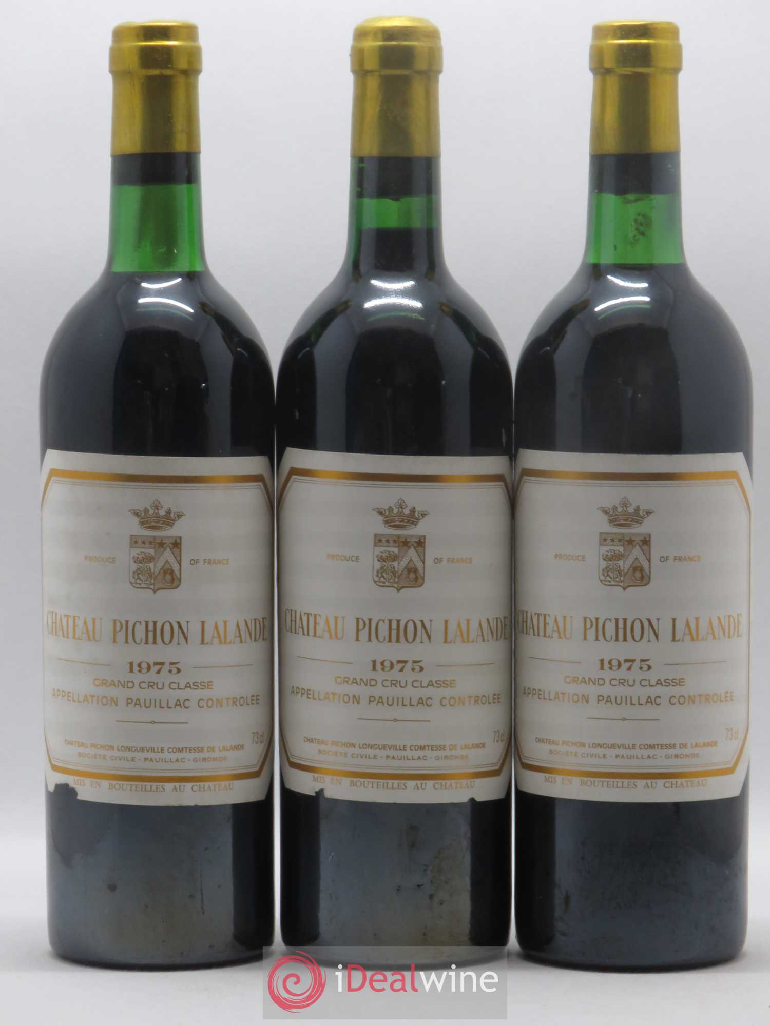 Château Pichon Longueville Comtesse de Lalande 2ème Grand Cru Classé 1975 - Lot de 12 bouteilles - 4