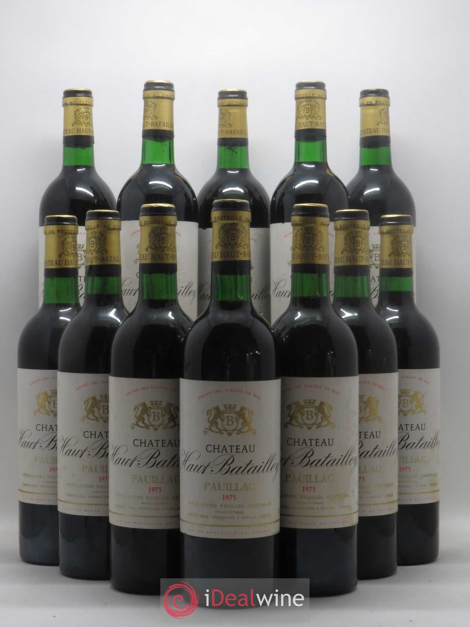 Château Haut Batailley 5ème Grand Cru Classé 1975 - Lot de 12 bouteilles - 0