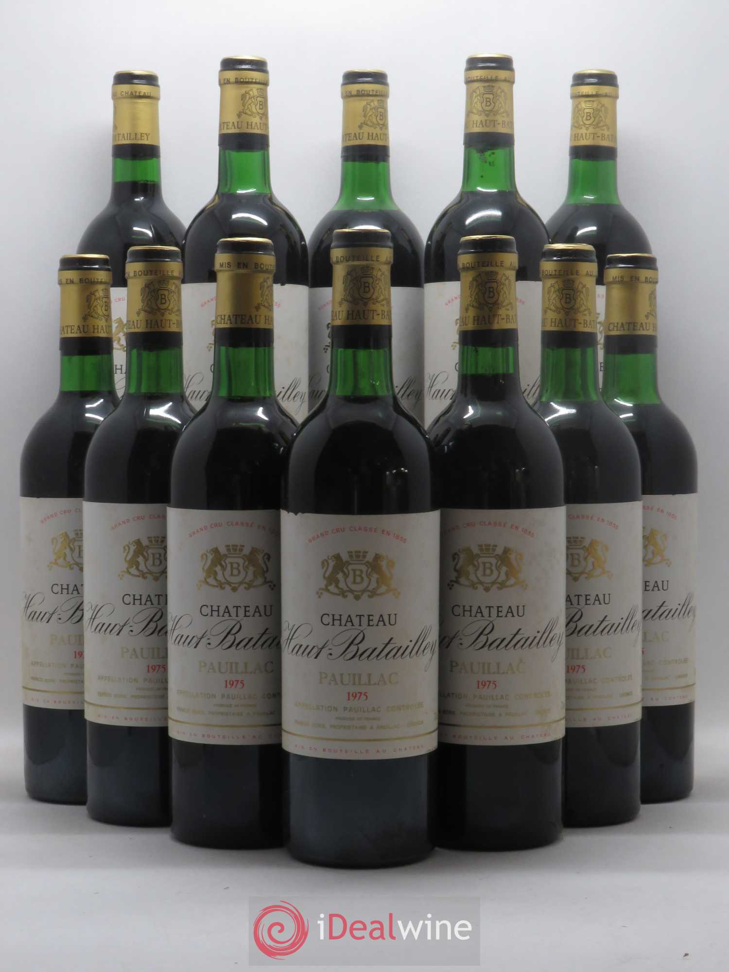 Château Haut Batailley 5ème Grand Cru Classé 1975 - Lot de 12 bouteilles - 0