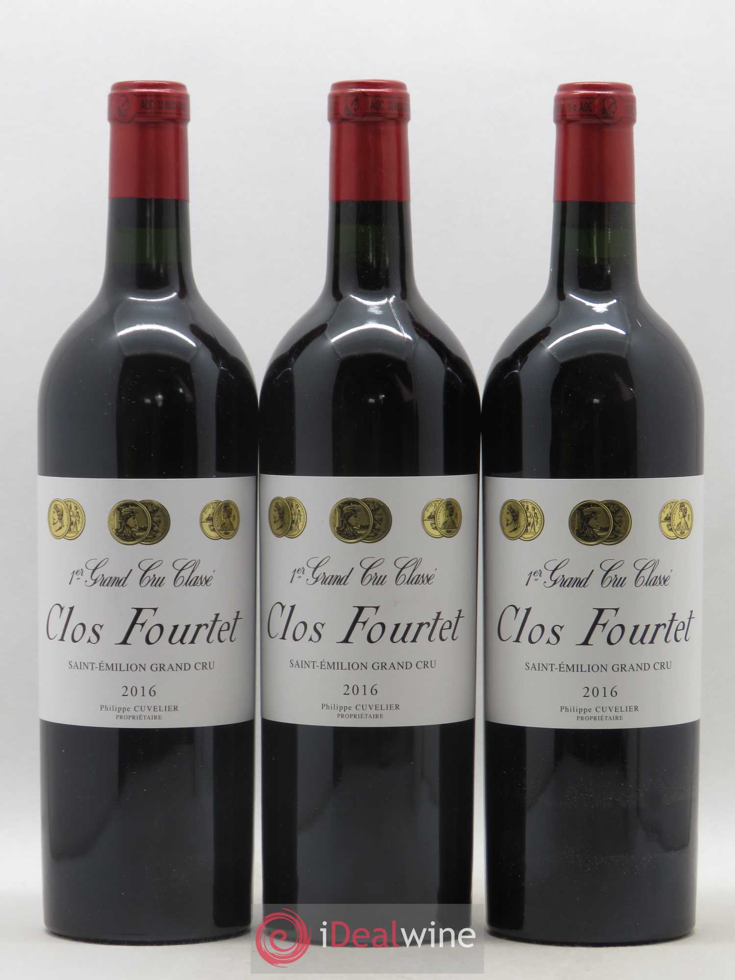 Clos Fourtet 1er Grand Cru Classé B 2016 - Lot de 3 bouteilles - 0