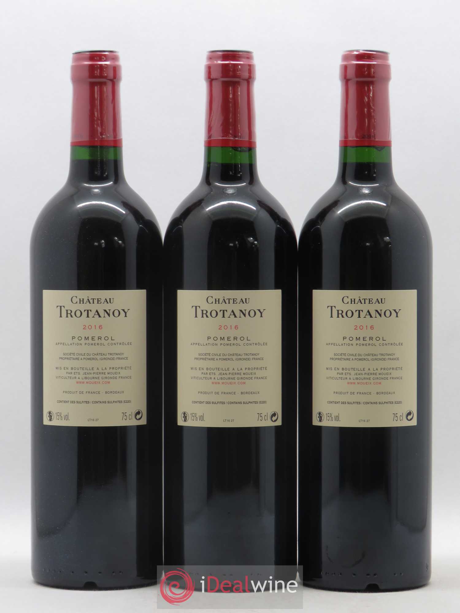 Château Trotanoy 2016 - Lot de 3 bouteilles - 1