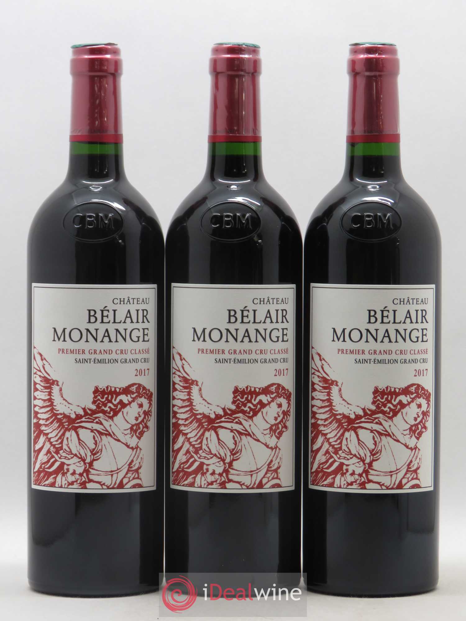 Château Belair (Belair-Monange) 1er Grand Cru Classé B 2017 - Lot de 3 bouteilles - 0
