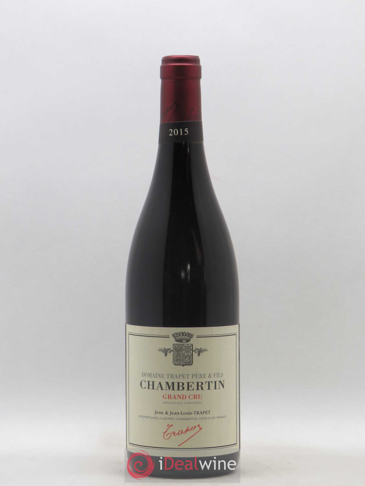 Chambertin Grand Cru Domaine Trapet 2015 - Lot de 1 bouteille - 0