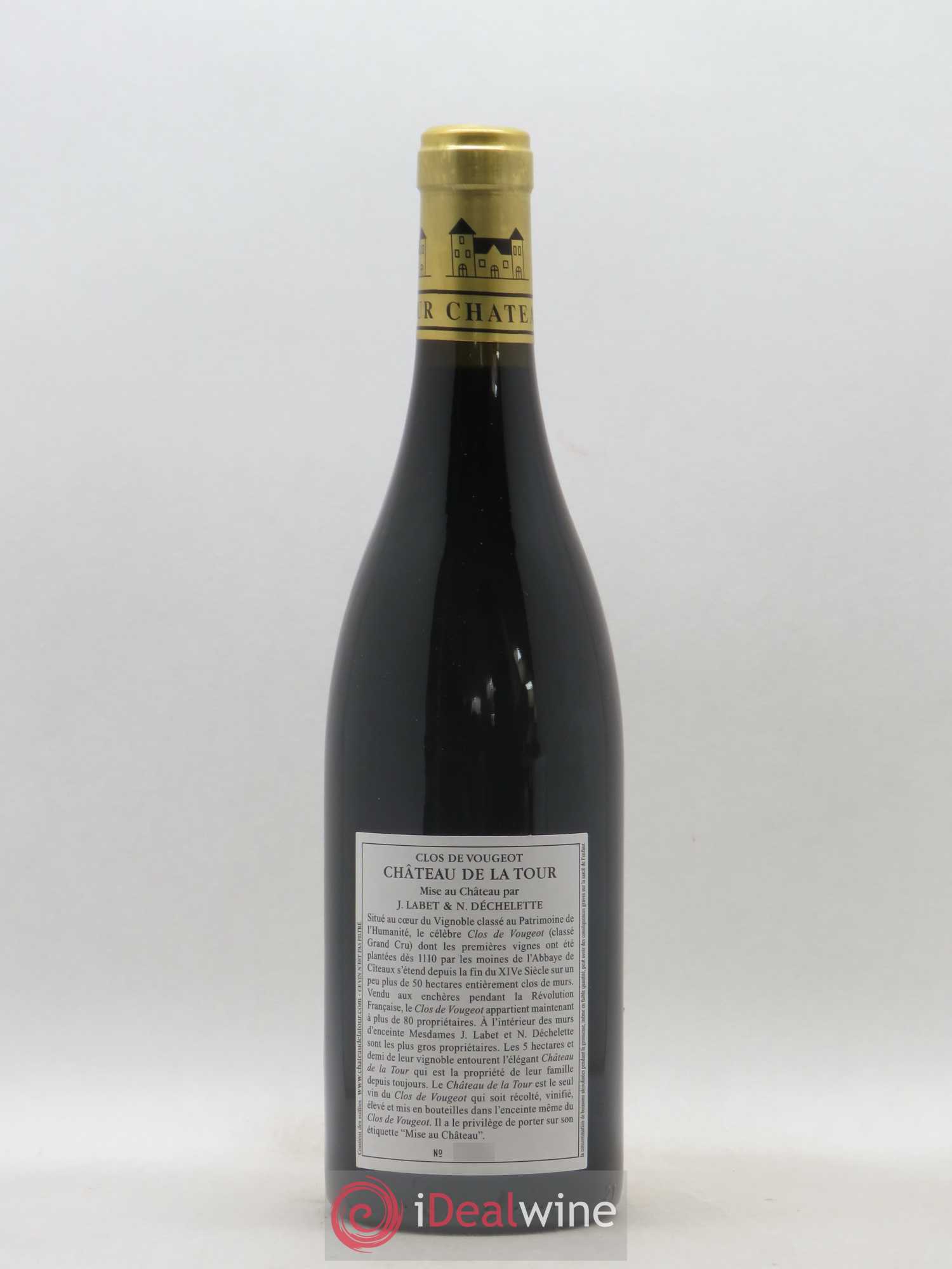 Clos de Vougeot Grand Cru Vieilles Vignes Château de La Tour 2015 - Lot de 1 bouteille - 1