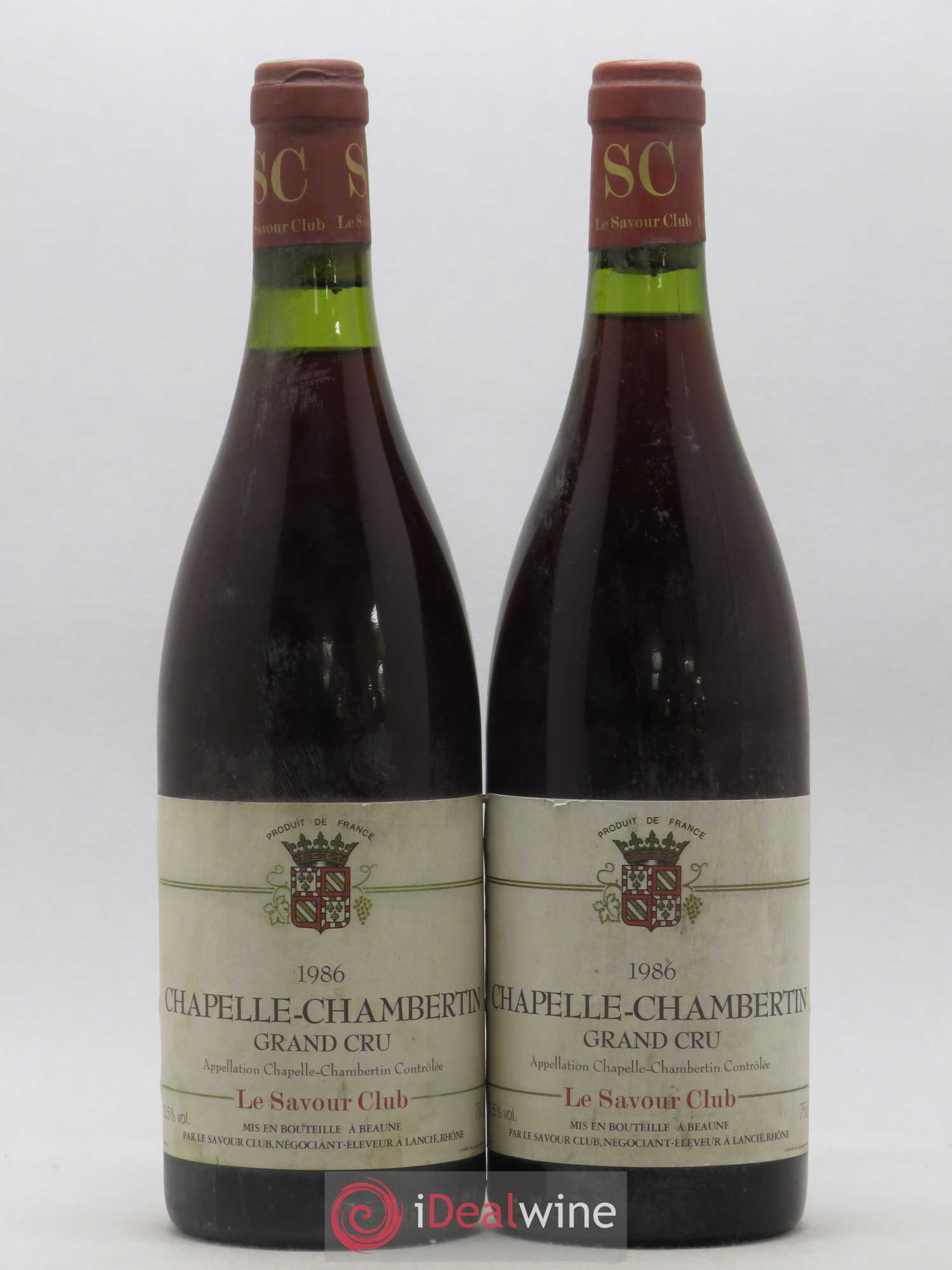 Chapelle-Chambertin Grand Cru Savour Club 1986 - Lot de 2 bouteilles - 0