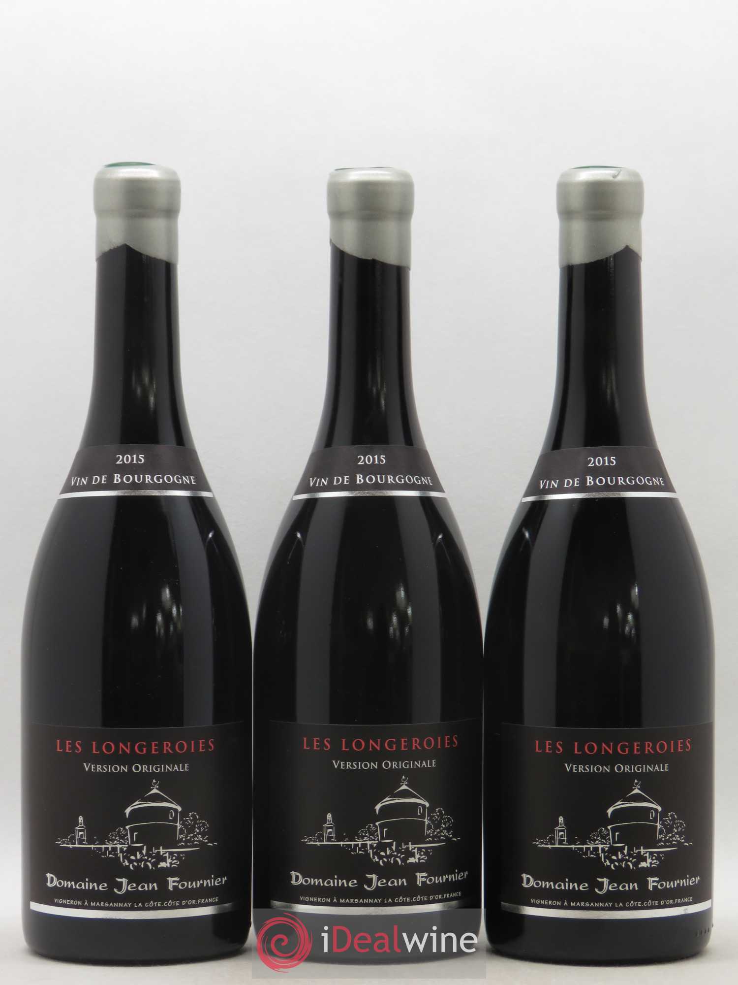 Marsannay Les Longeroies Jean Fournier (Domaine) Version Originale 2015 - Lot de 3 bouteilles - 0