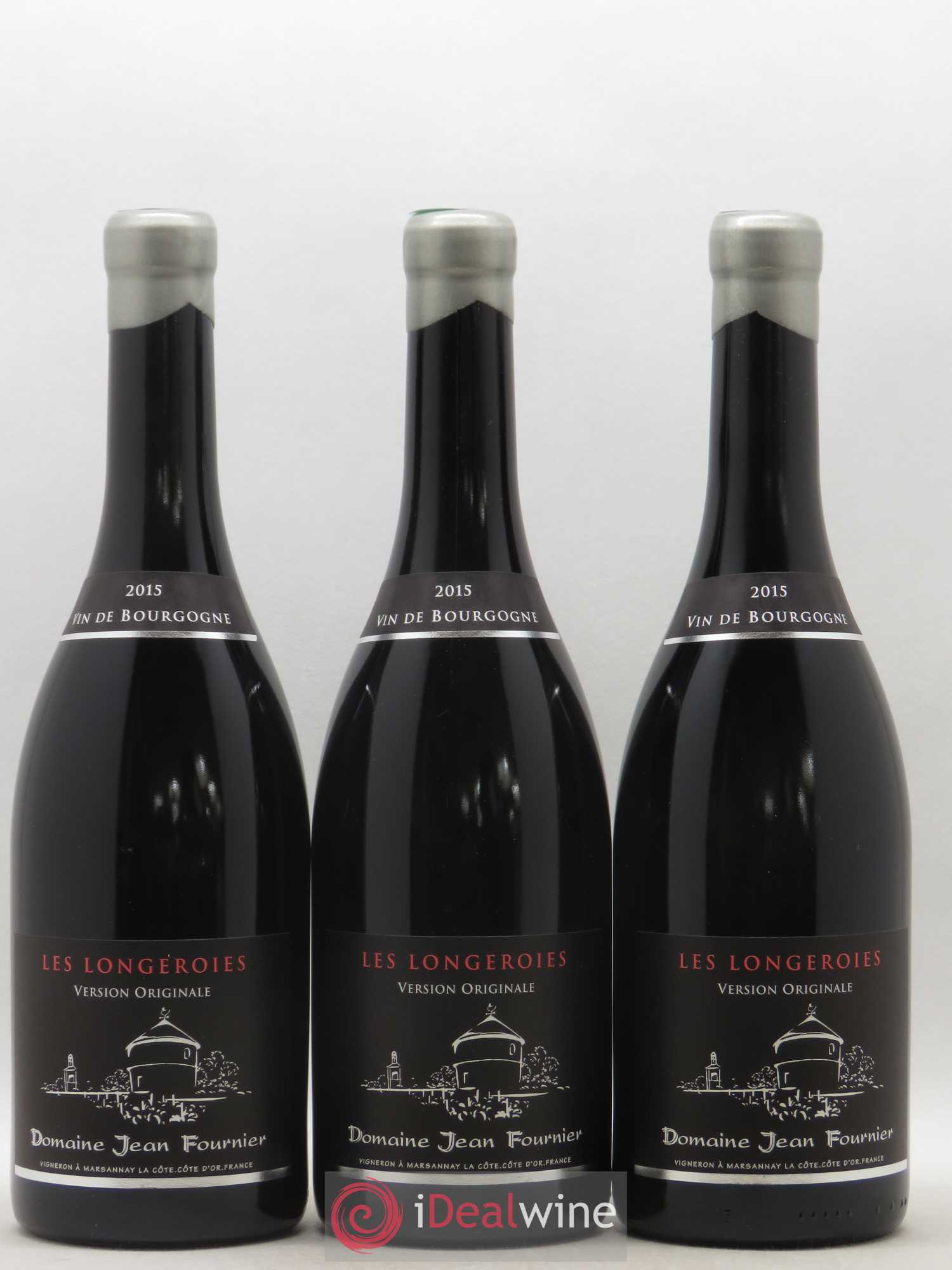 Marsannay Les Longeroies Jean Fournier (Domaine) Version Originale 2015 - Lot de 3 bouteilles - 0