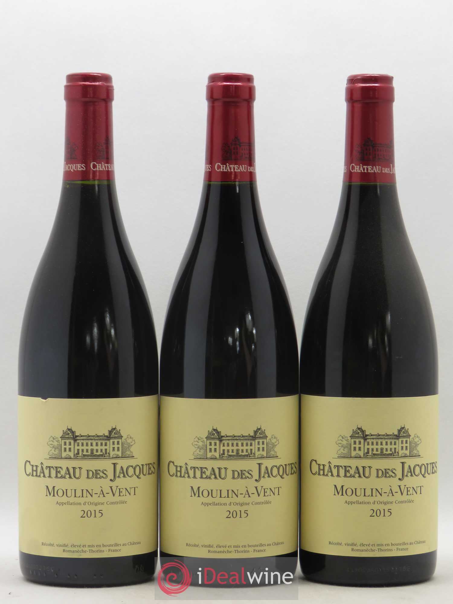 Moulin-à-Vent Château des Jacques 2015 - Lot de 3 bouteilles - 0
