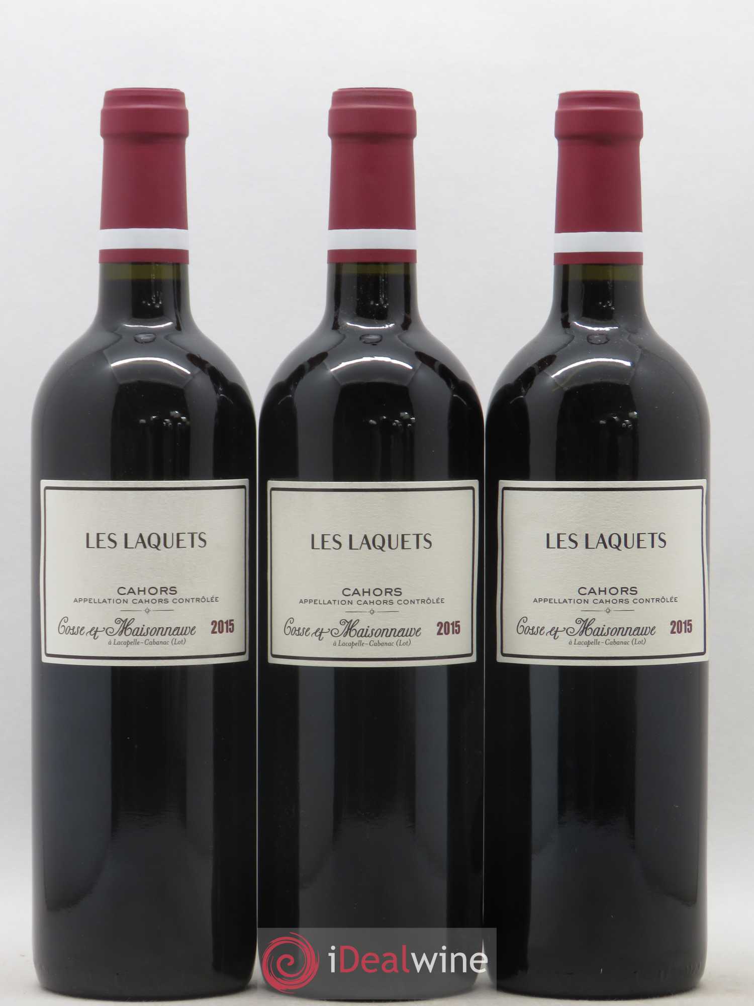 Cahors Les Laquets Cosse-Maisonneuve (Domaine) 2015 - Lot de 3 bouteilles - 0