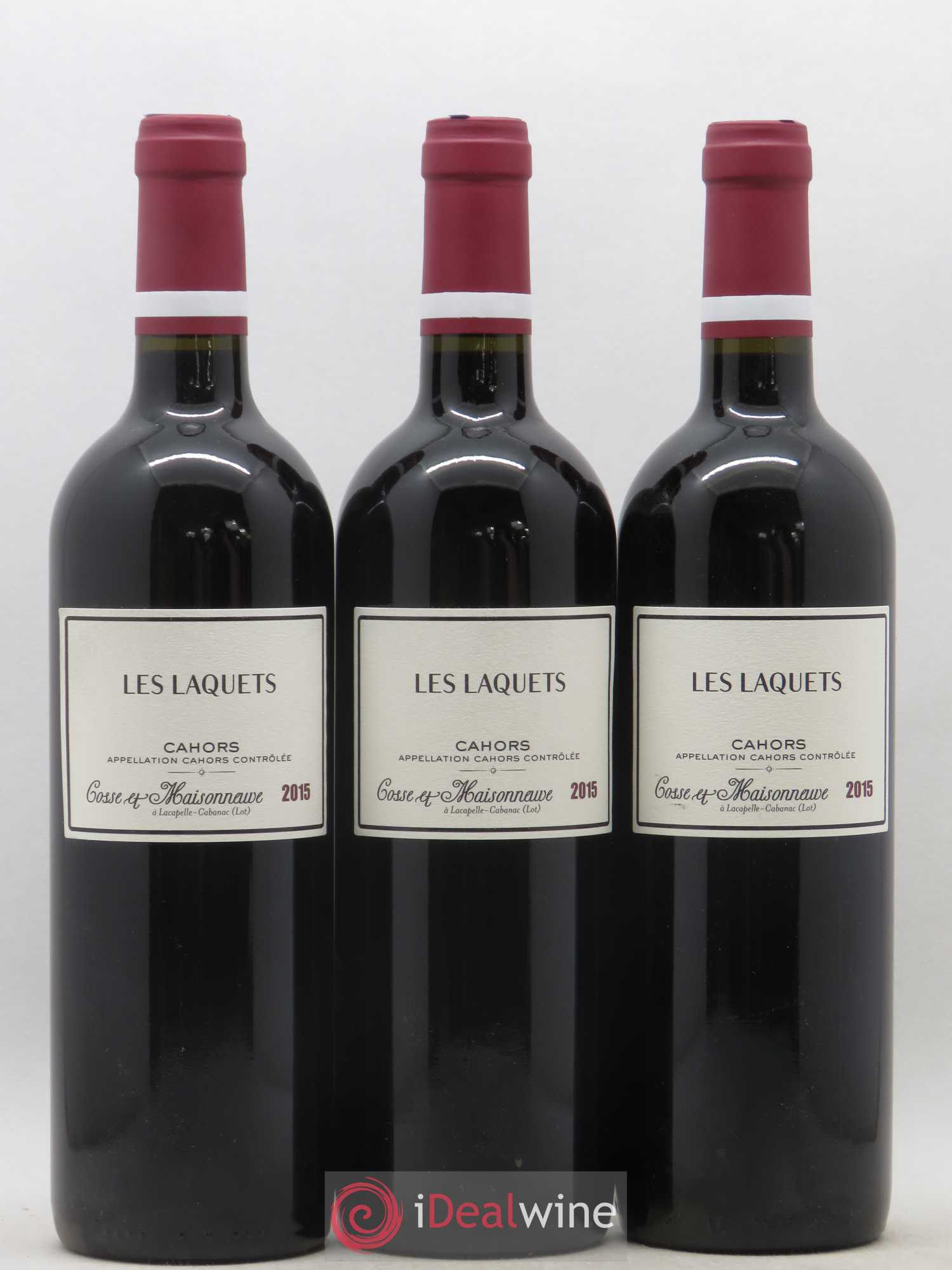 Cahors Les Laquets Cosse-Maisonneuve (Domaine) 2015 - Lot de 3 bouteilles - 0