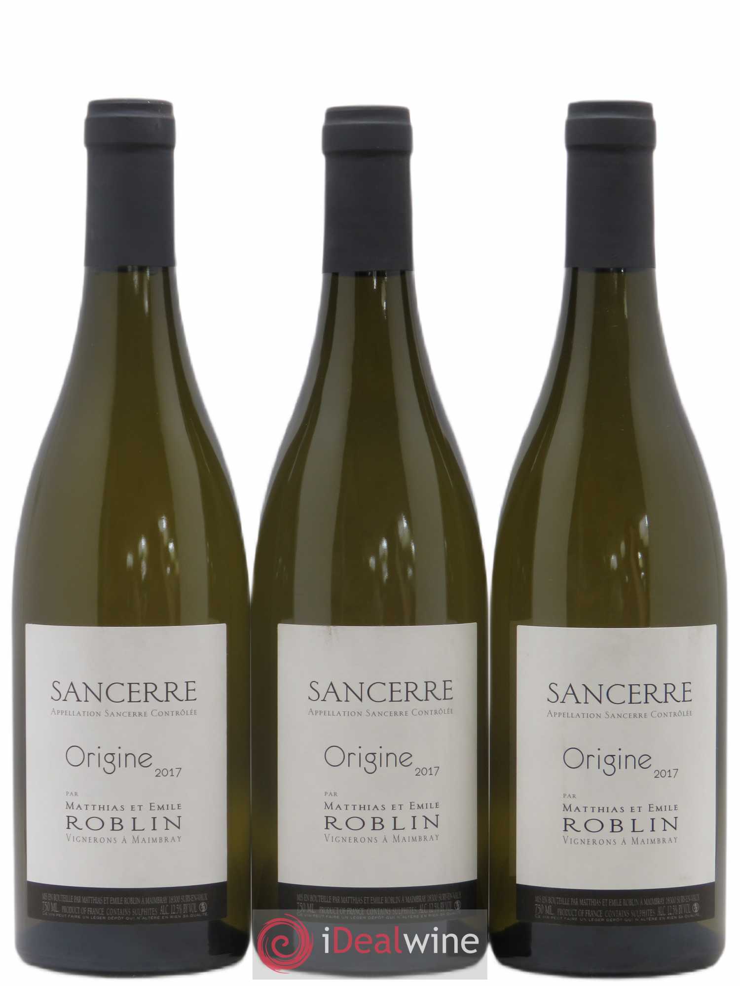 Sancerre Origine Matthias et Emile Roblin 2017 - Posten von 3 Flaschen - 0