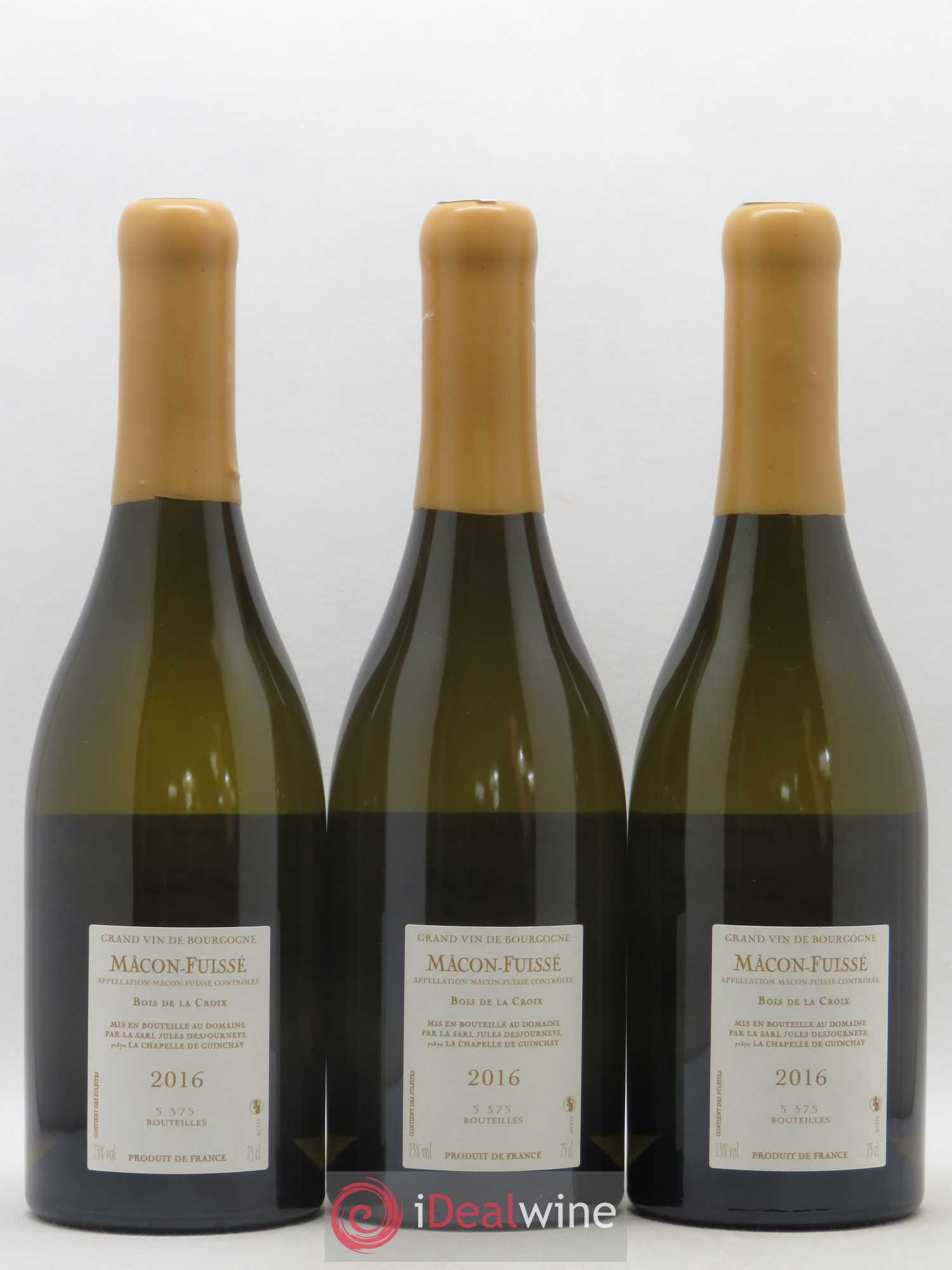 Mâcon-Fuissé Bois de la Croix Jules Desjourneys 2016 - Lot de 3 bouteilles - 1
