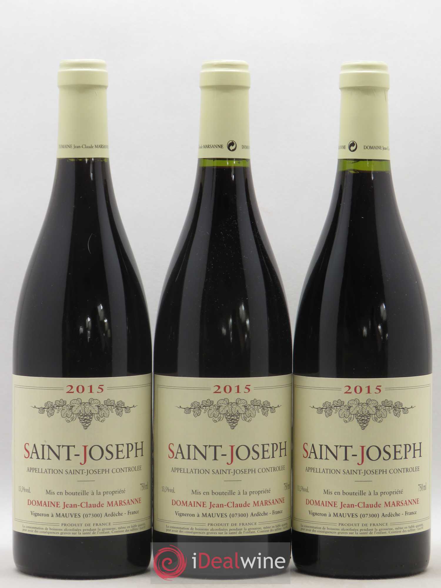 Saint-Joseph Jean-Claude Marsanne (Domaine) 2015 - Lot de 3 bouteilles - 0