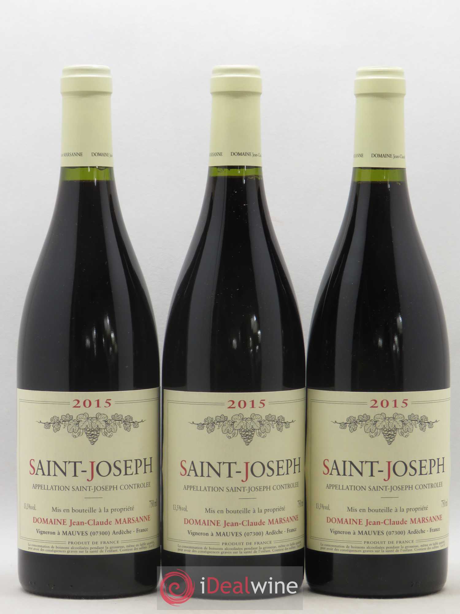 Saint-Joseph Jean-Claude Marsanne (Domaine) 2015 - Lot de 3 bouteilles - 0