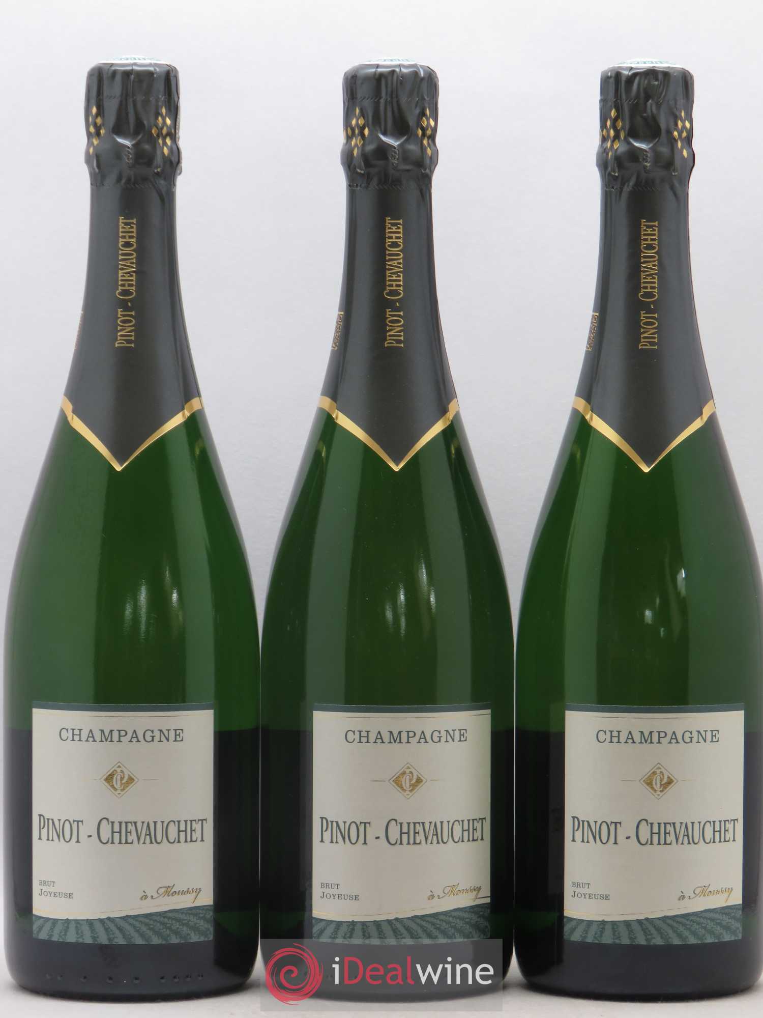 Champagne Pinot Chevauchet Joyeuse - Lot de 3 bouteilles - 0