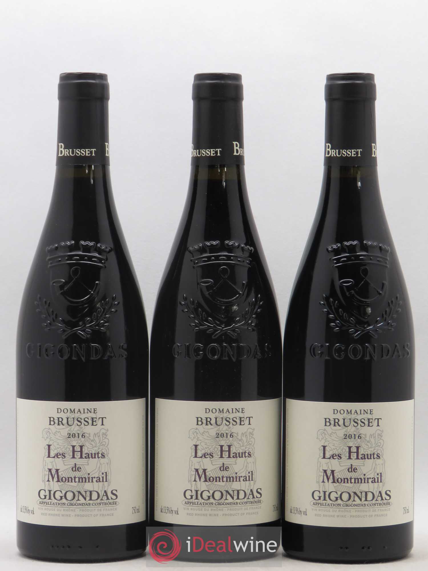 Gigondas Les Hauts de Montmirail Domaine Brusset 2016 - Posten von 3 Flaschen - 0